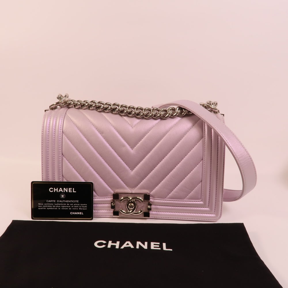 Chanel Boy 25 Purple - 11