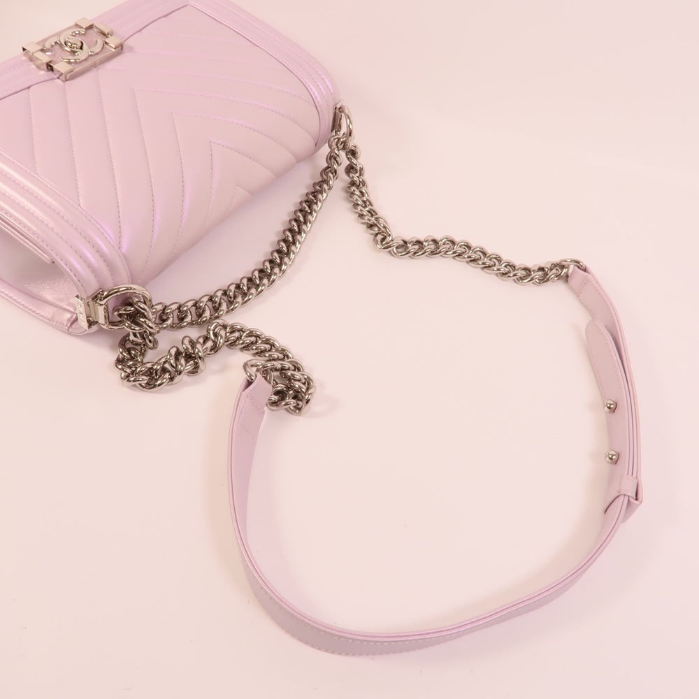 Chanel Boy 25 Purple - 5
