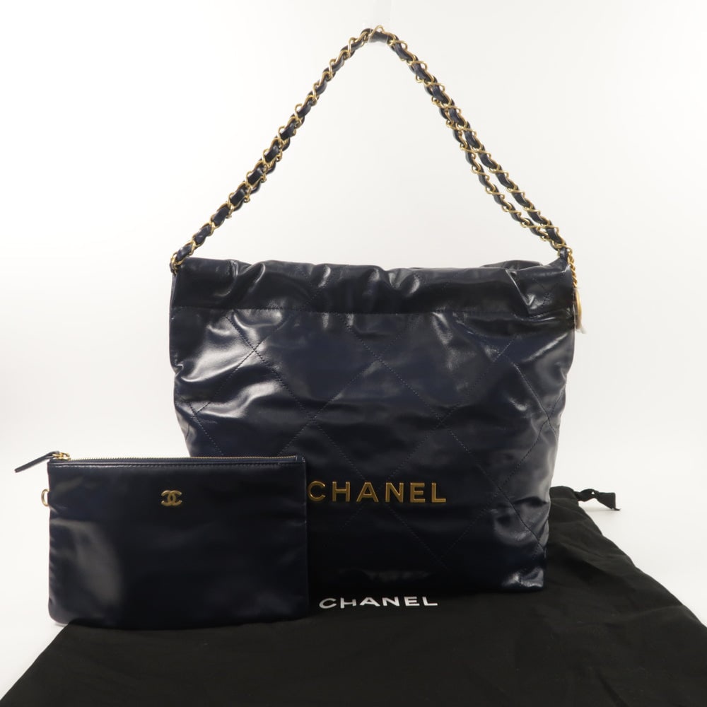 Chanel C22 Small Navy - 9