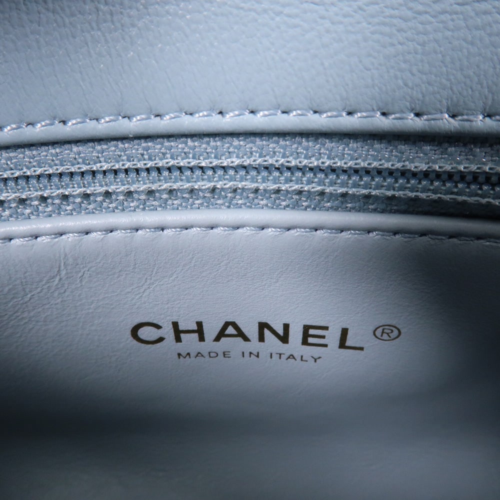 Chanel CC Flat Bag 20 Blue - 7