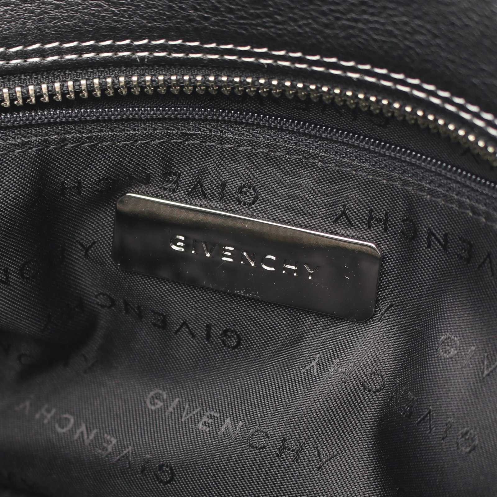 Givenchy Logo Canvas Leather Handbag - 4