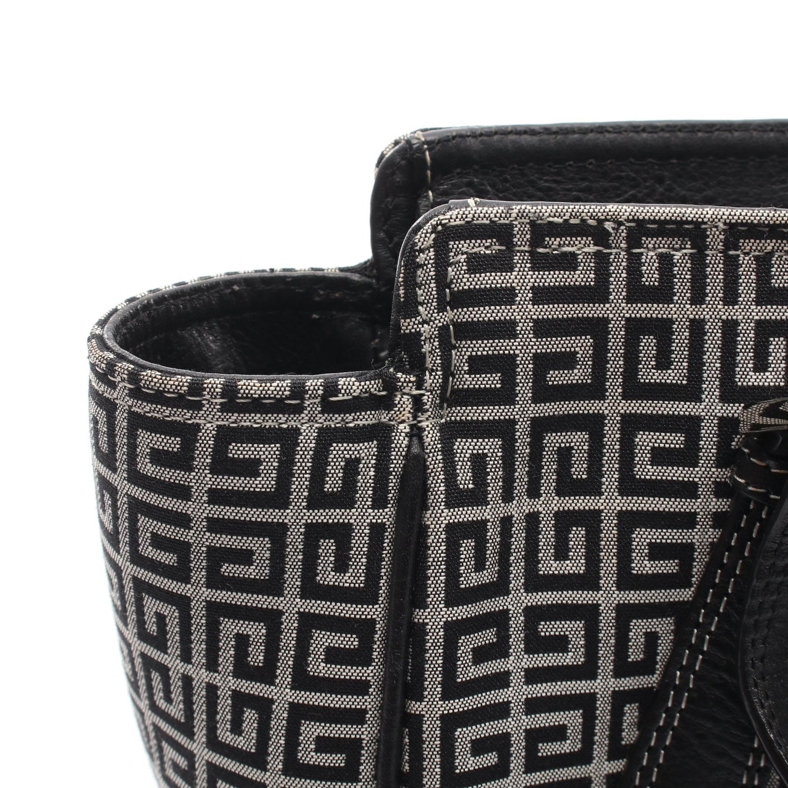 Givenchy Logo Canvas Leather Handbag - 9