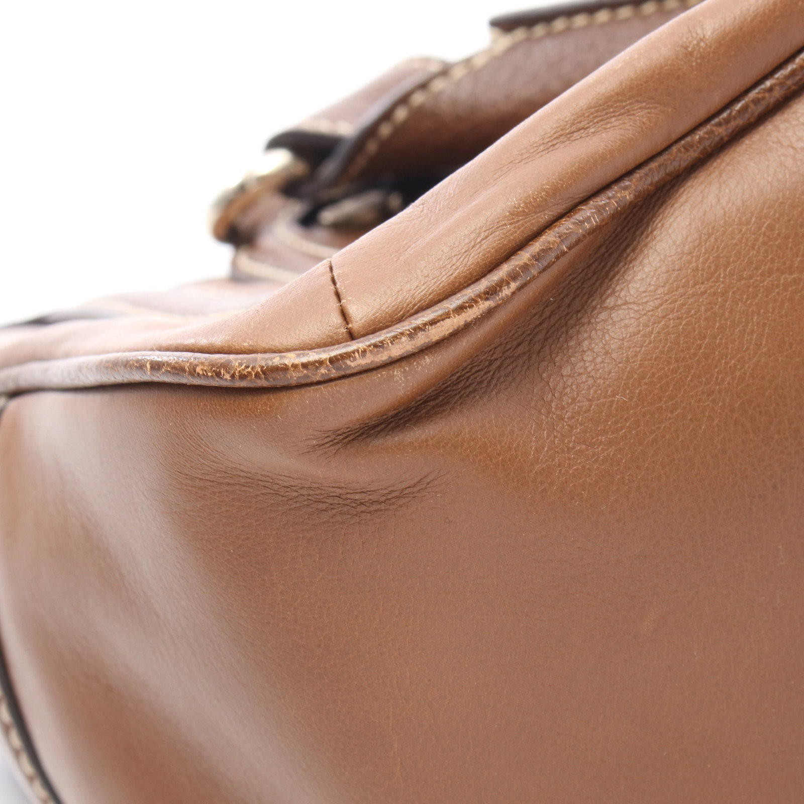 Celine Boogie Leather Handbag Brown - 10