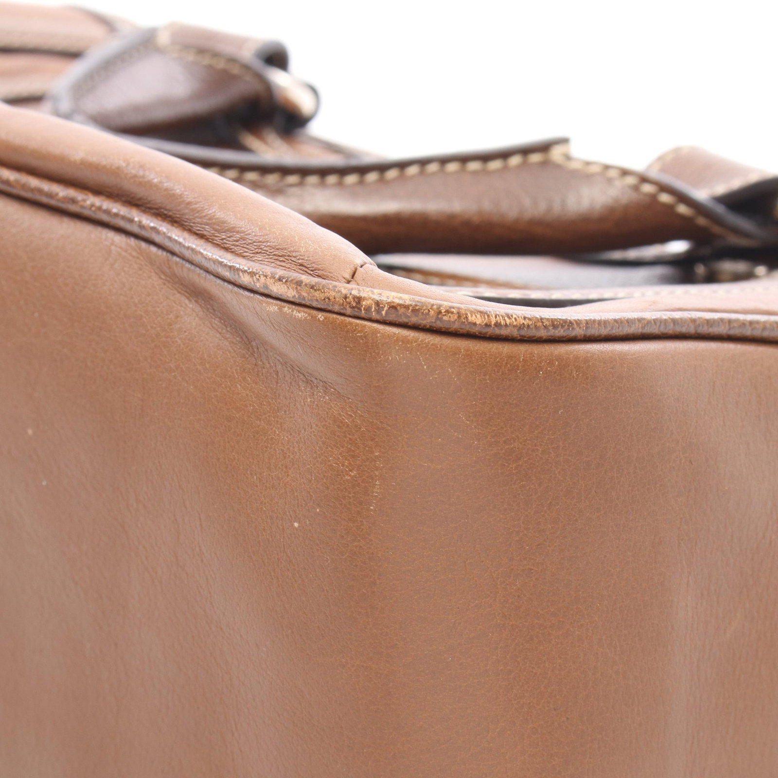 Celine Boogie Leather Handbag Brown - 11