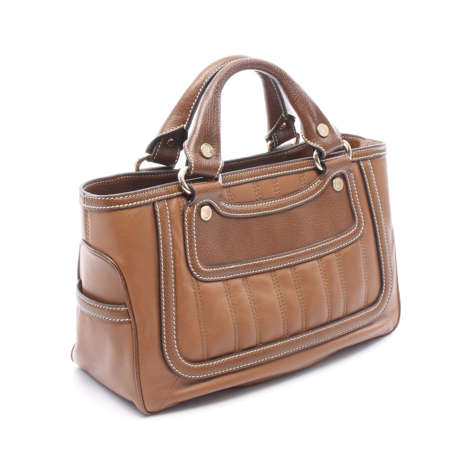 Celine Boogie Leather Handbag Brown - 2