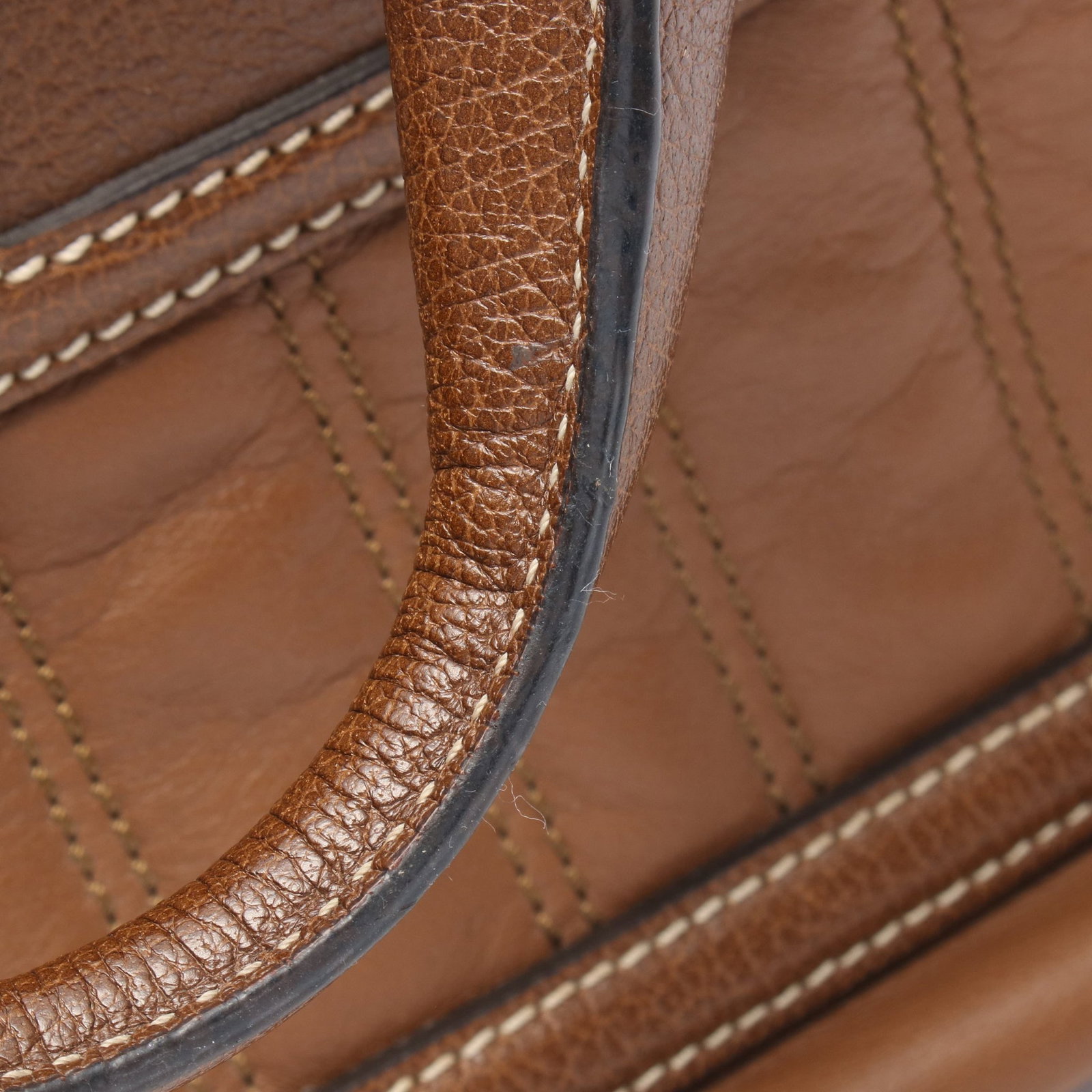 Celine Boogie Leather Handbag Brown - 7