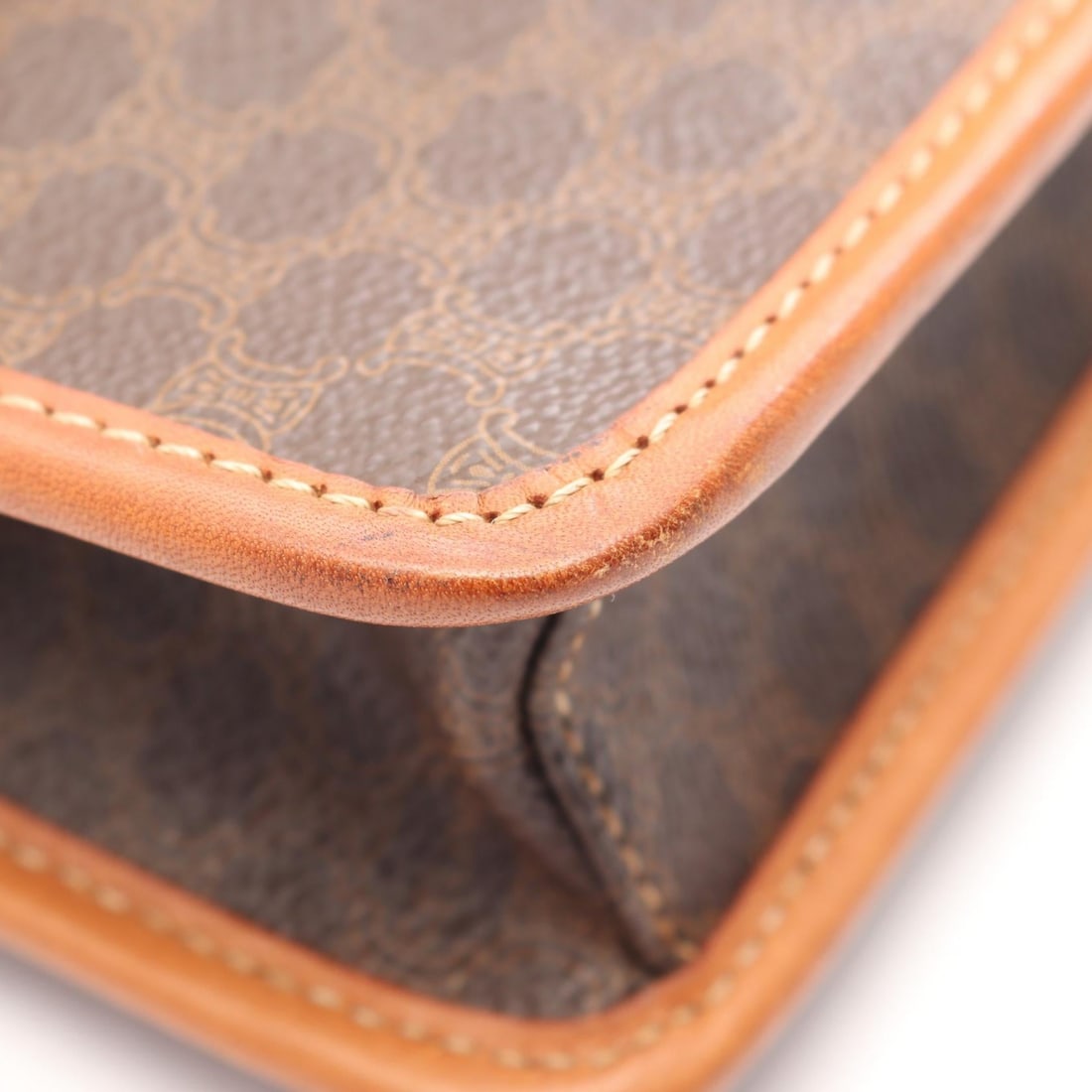 Celine Macadam Shoulder Bag Brown - 5