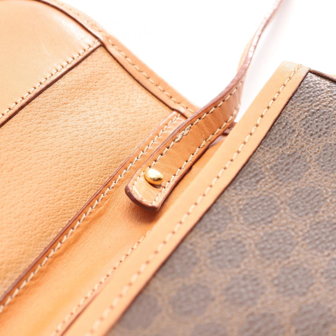 Celine Macadam Shoulder Bag Brown - 7