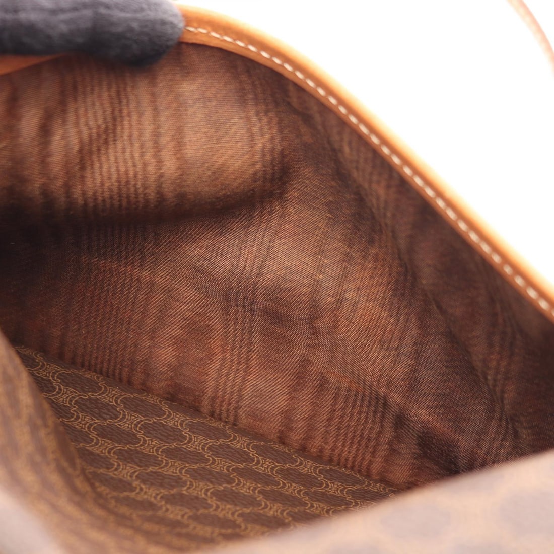 Celine Macadam Shoulder Bag Brown - 8