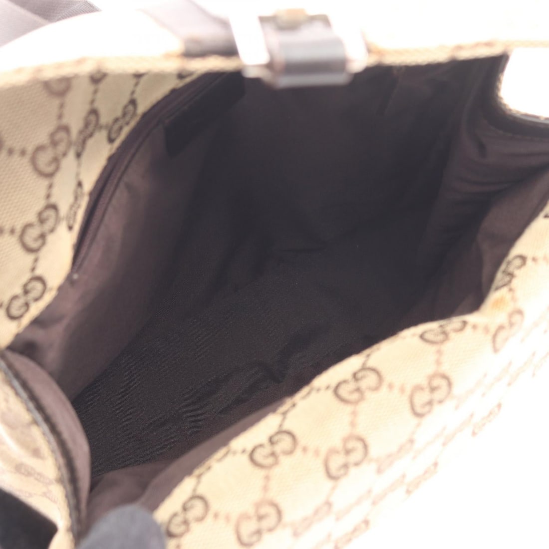 Gucci Canvas Backpack Beige Brown - 3