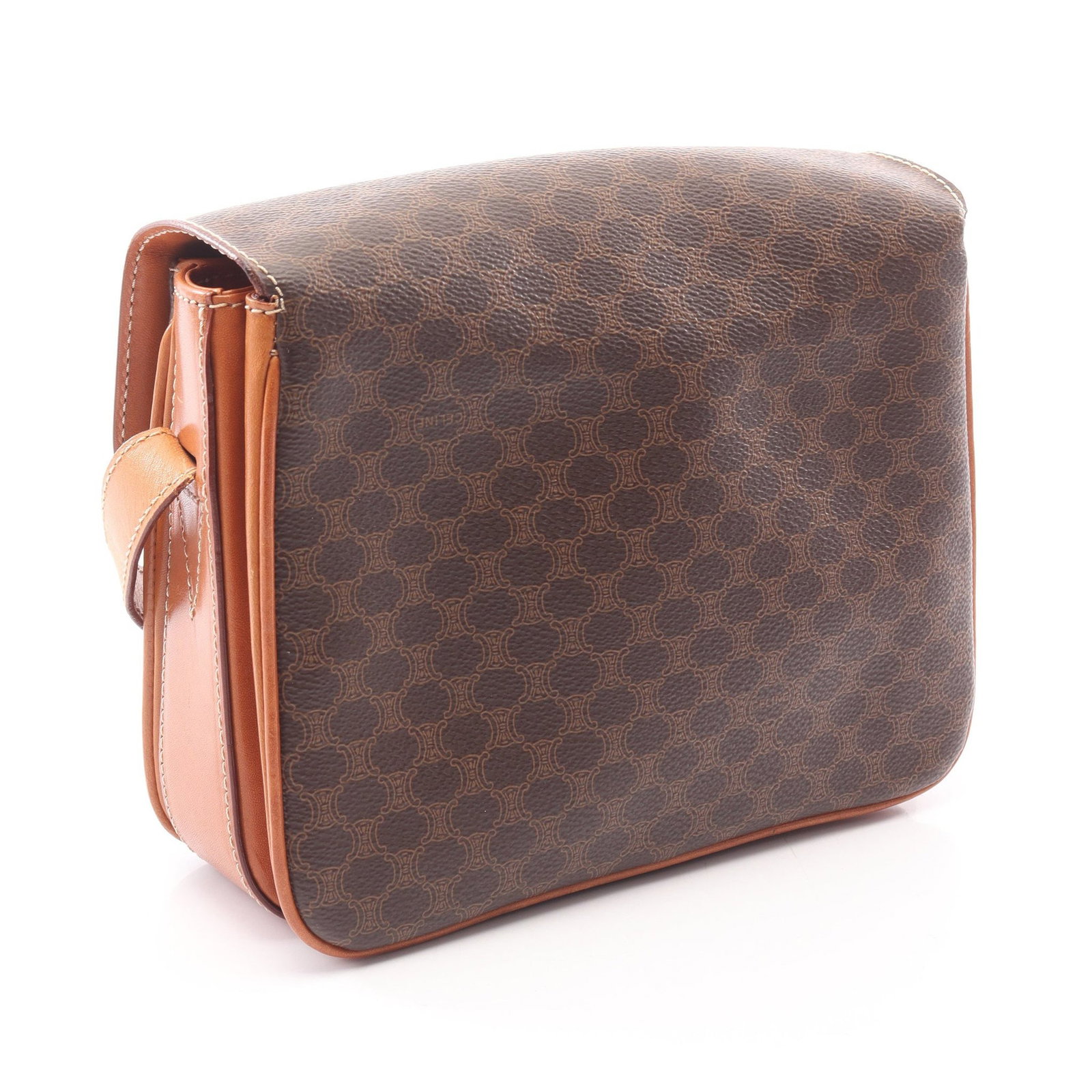Celine Macadam Shoulder Bag Brown - 2
