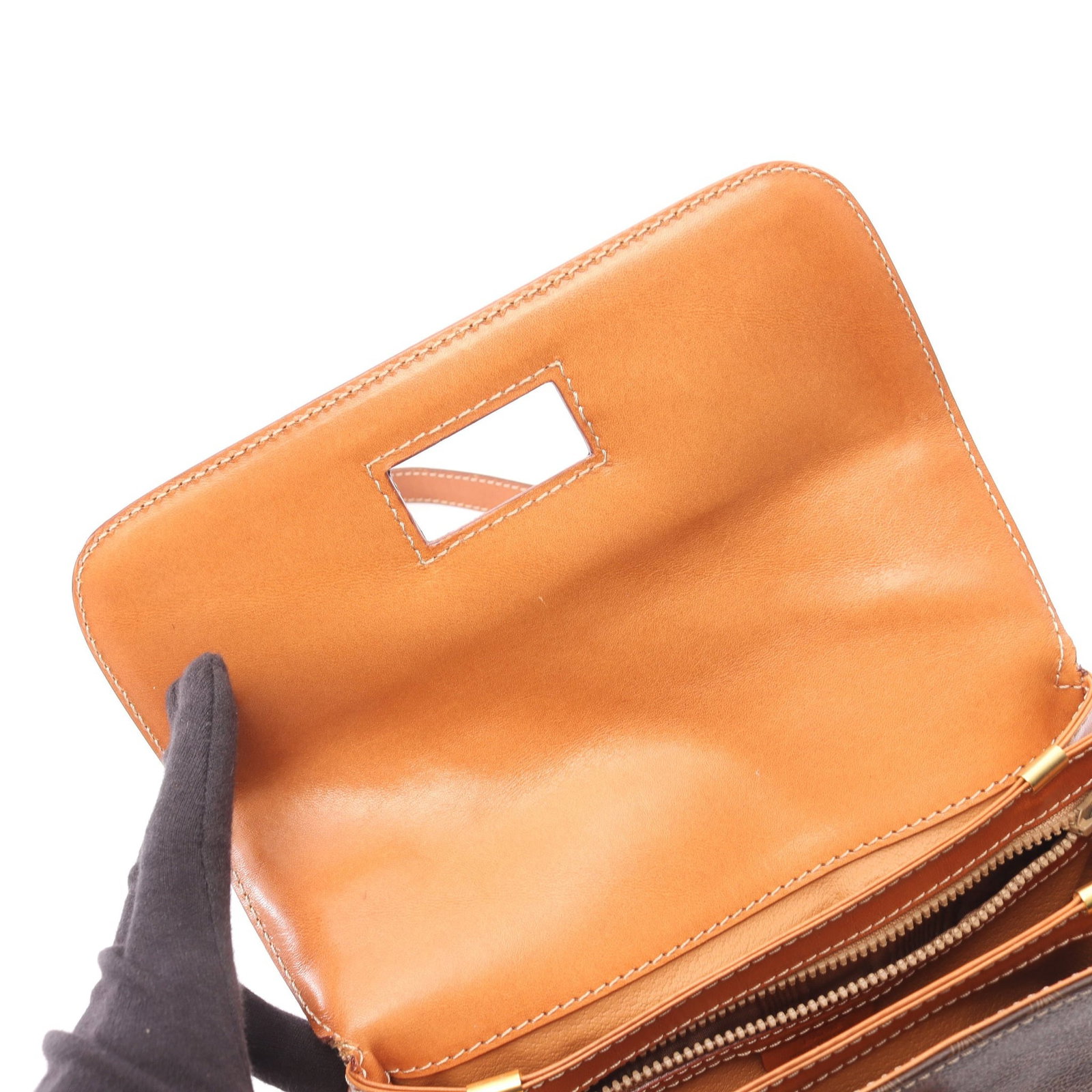 Celine Macadam Shoulder Bag Brown - 6