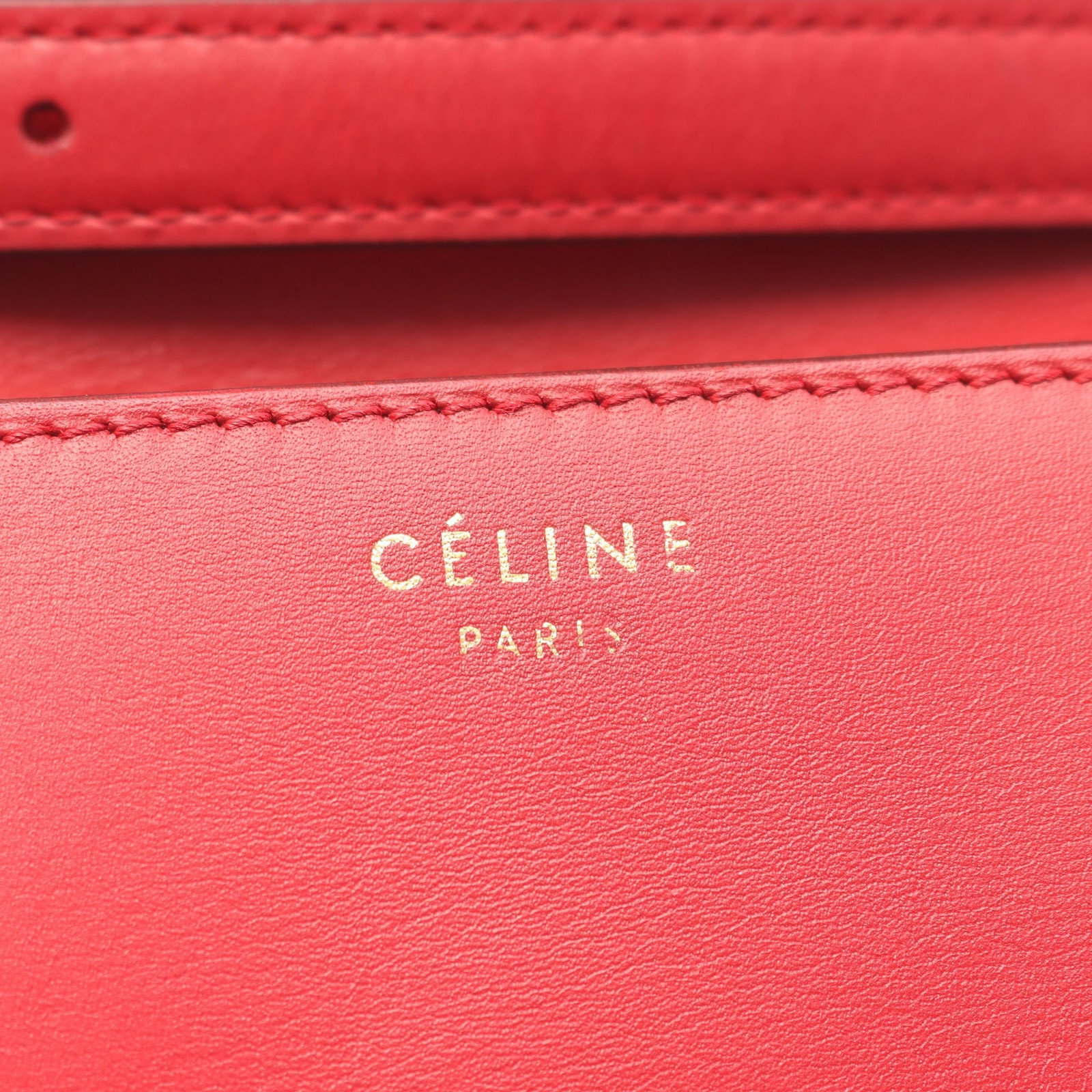 Celine Classic Box Medium Red - 4