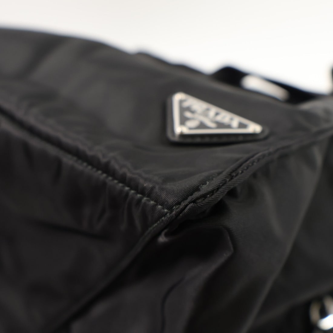 Prada Nylon Tote Bag Black - 13