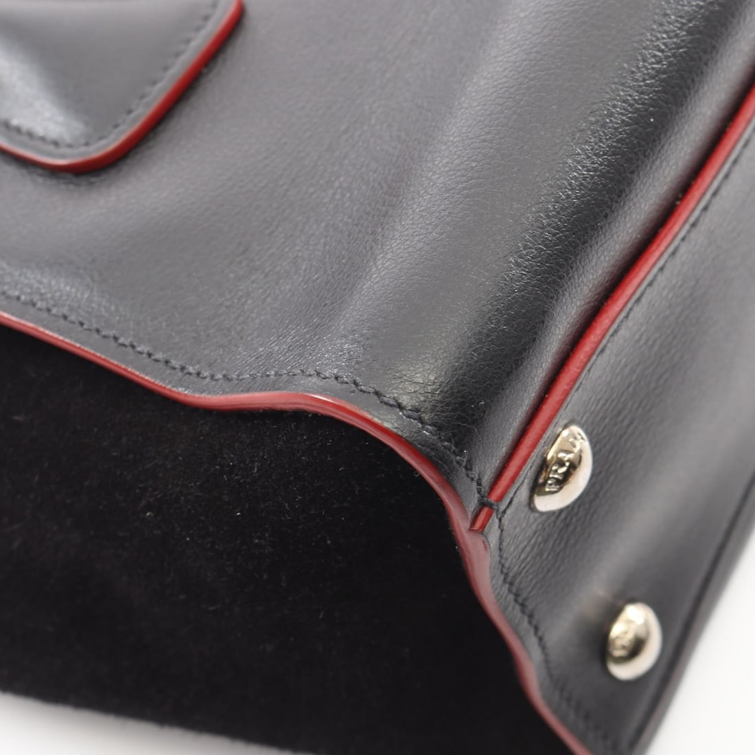Prada Leather Suede 2WAY Handbag - 7