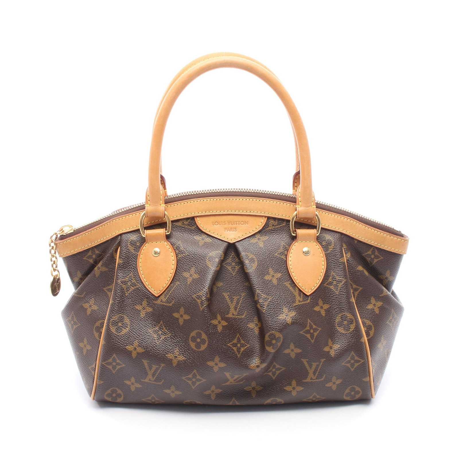 LV Tivoli PM Monogram Handbag: Authentic and authenticated Louis Vuitton Tivoli PM Monogram handbag in brown PVC leather. Model M40143, product no. SD3113. Approx. 22H x 36/29W x 14D cm with 41 cm handle.