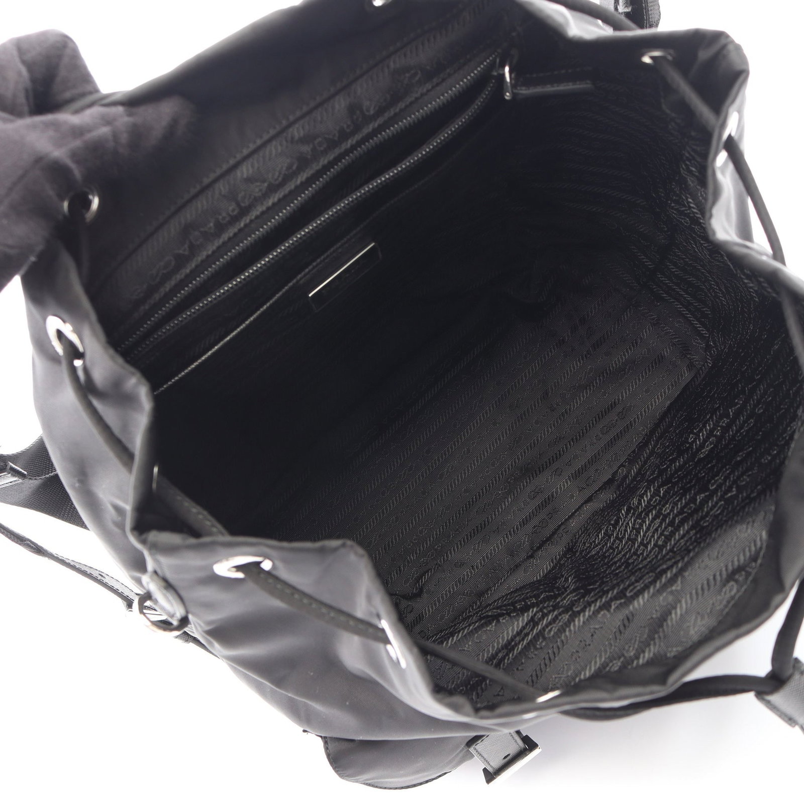 Prada Vela Backpack Black - 3