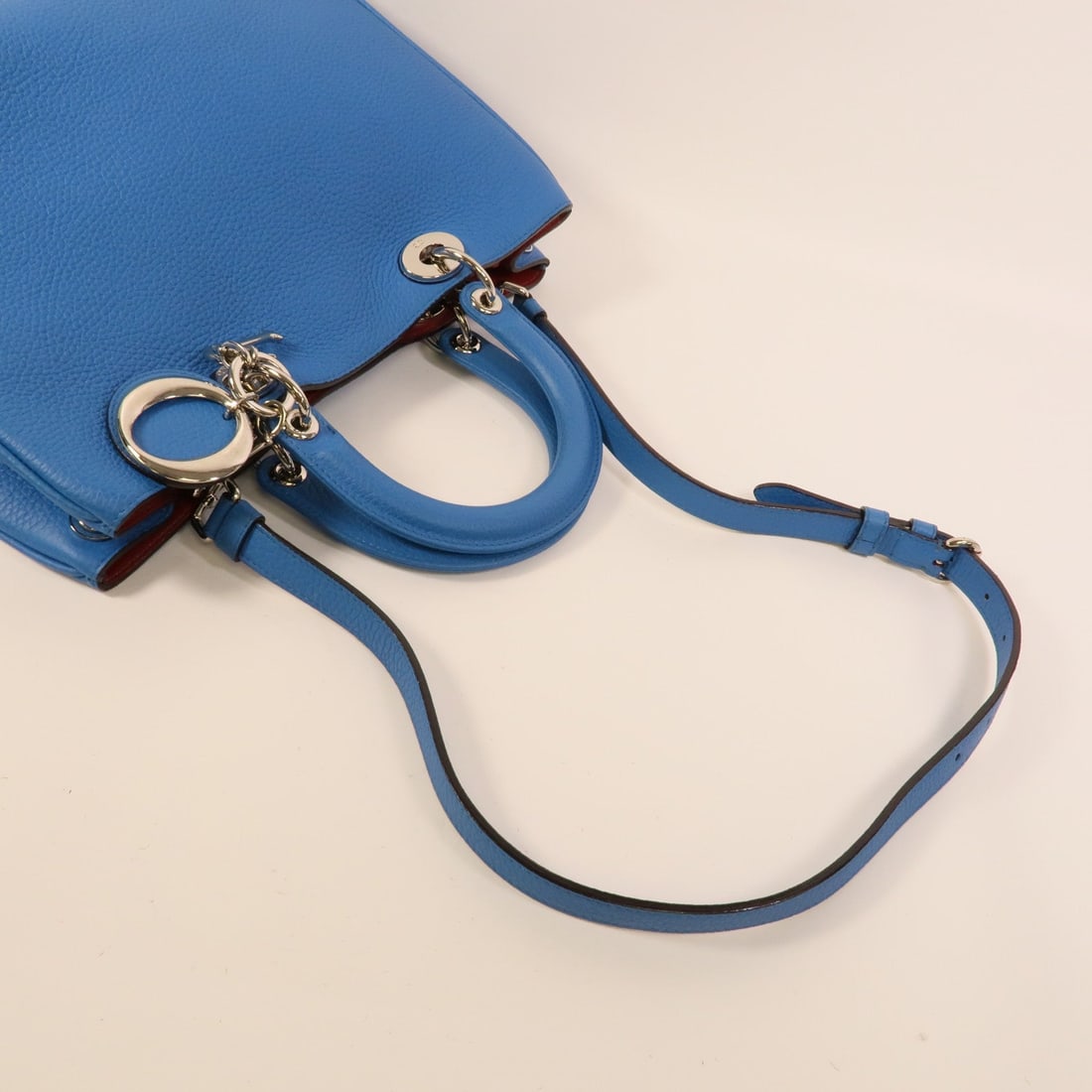 Diorissimo Tote 2WAY Blue Red - 6