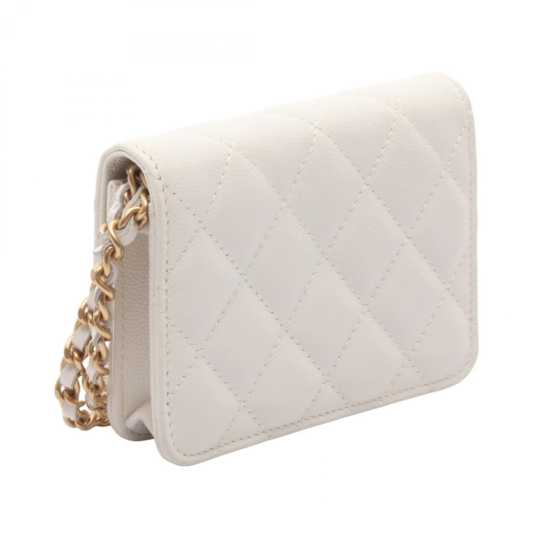 Chanel Mini Chain Bag White - 2