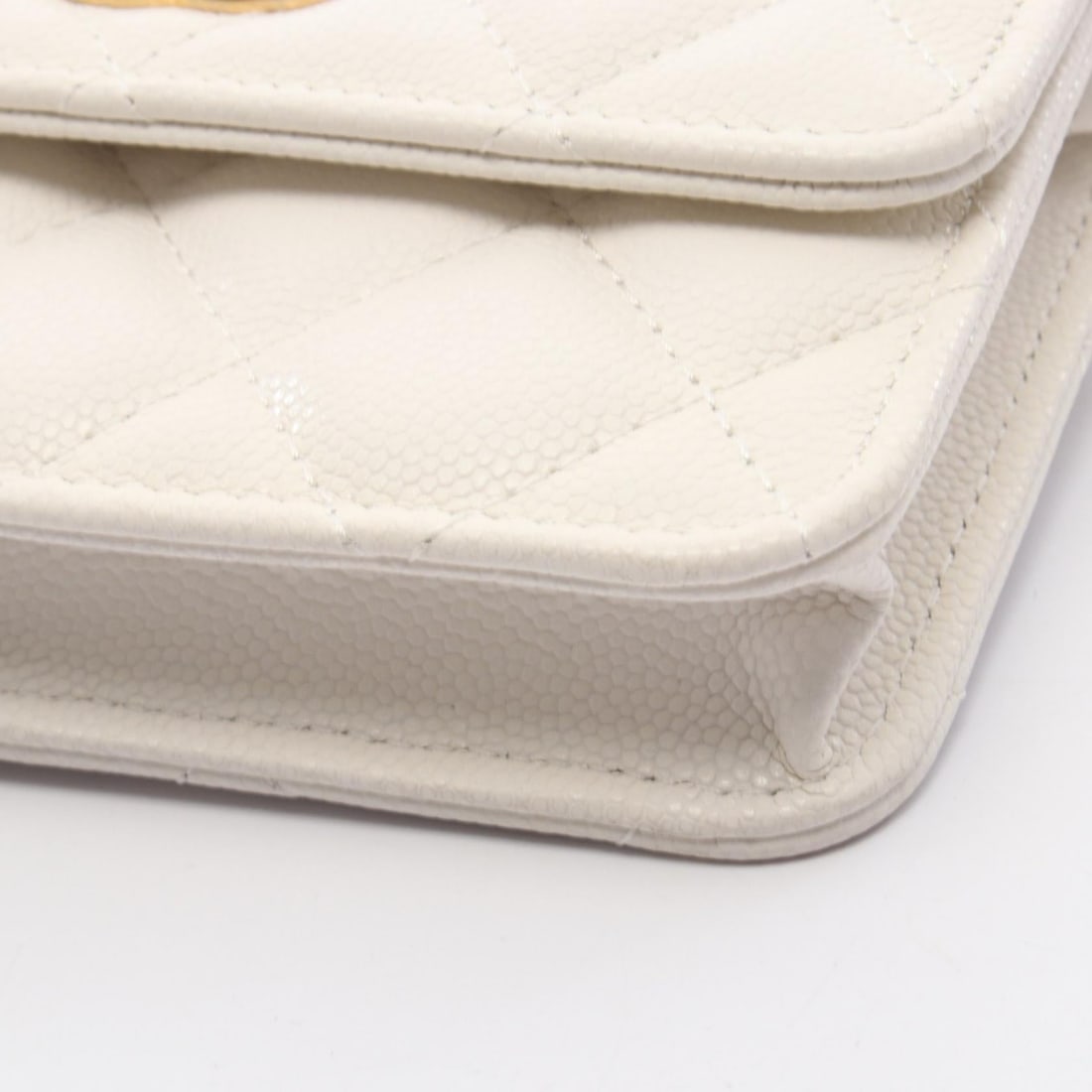 Chanel Mini Chain Bag White - 6