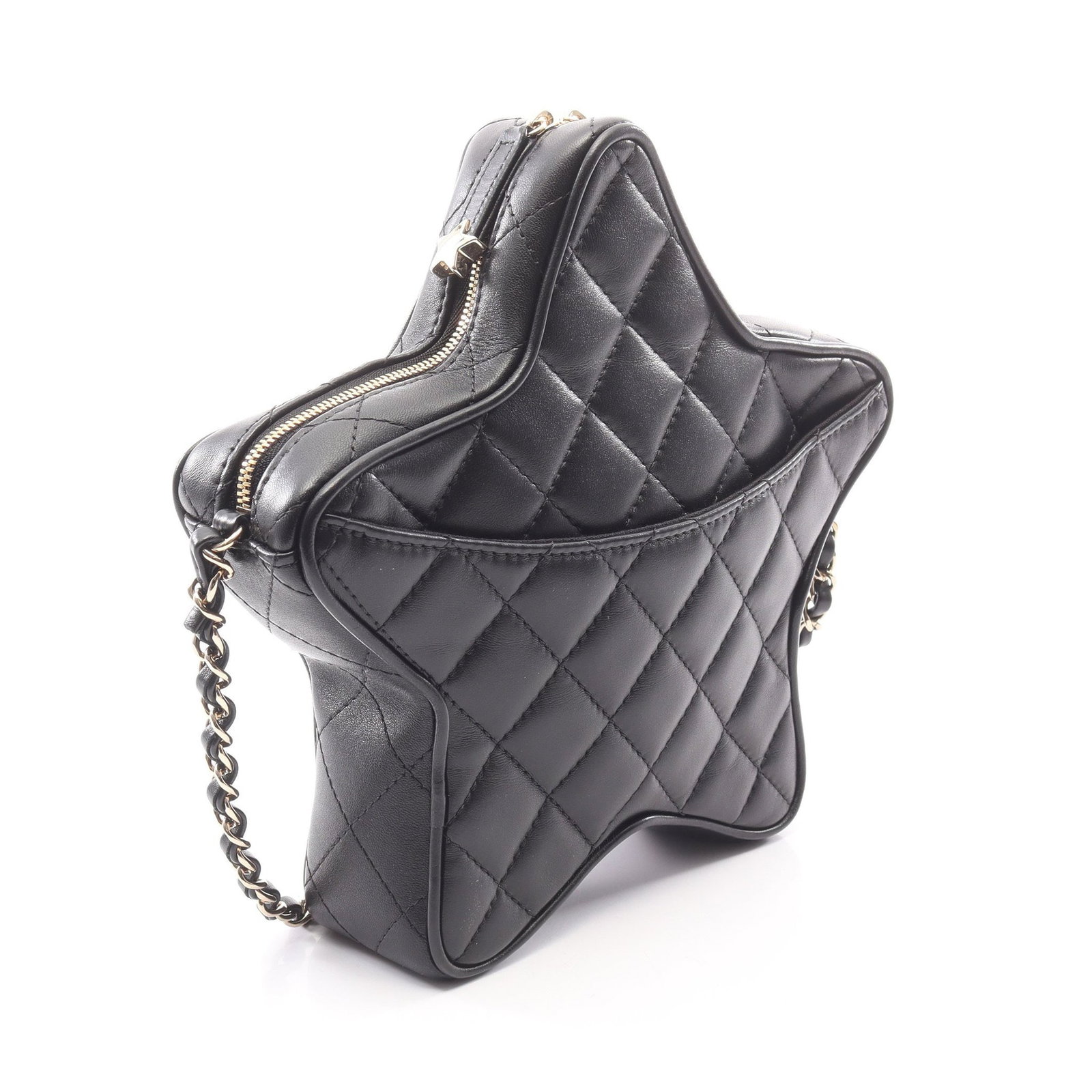 Chanel Star Shape Chain Bag Black - 2