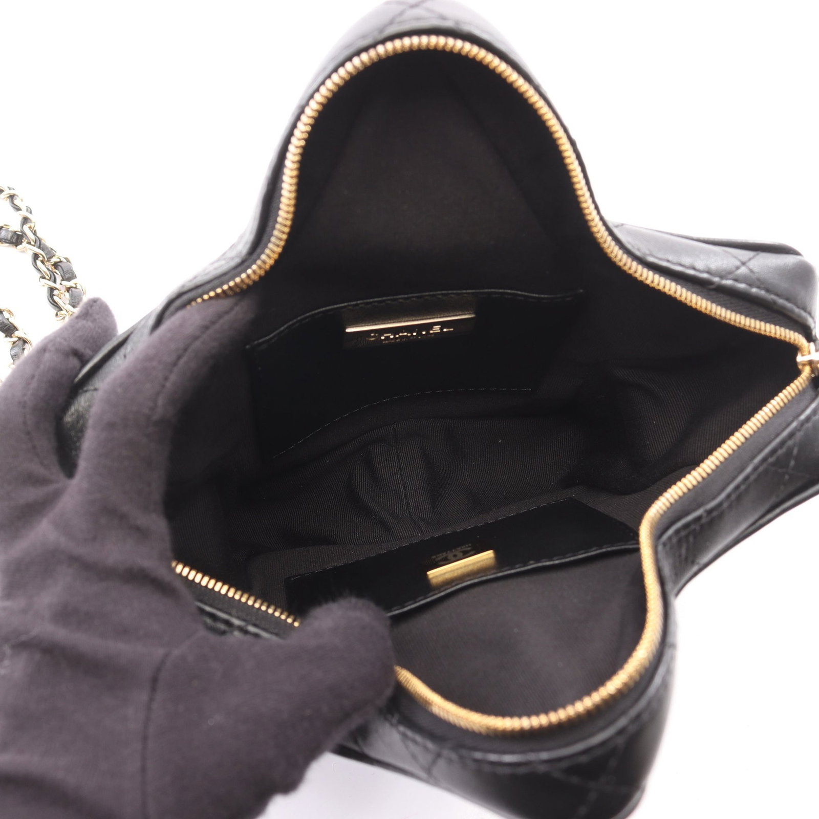 Chanel Star Shape Chain Bag Black - 3