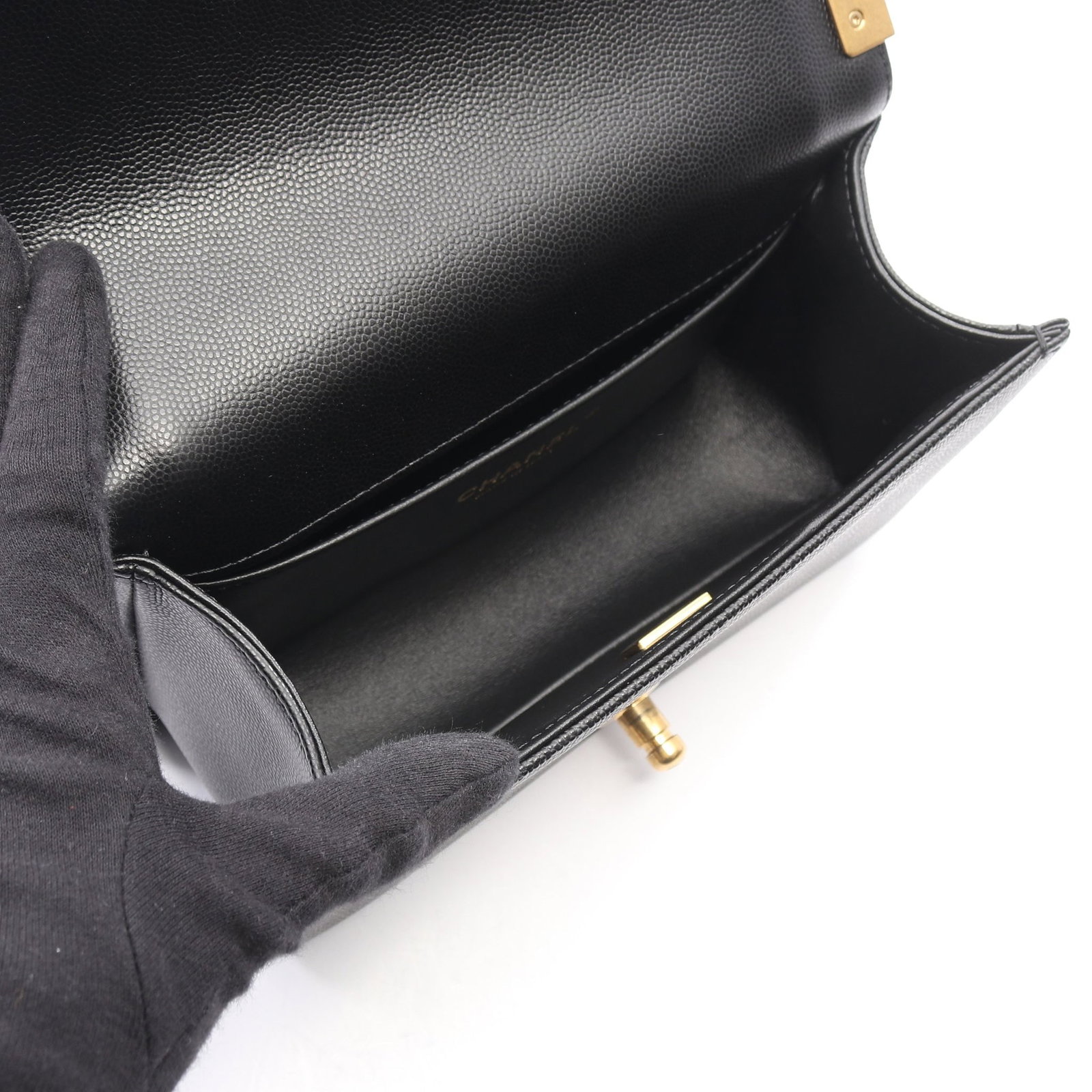 Chanel Boy Small Chain Bag Black - 3