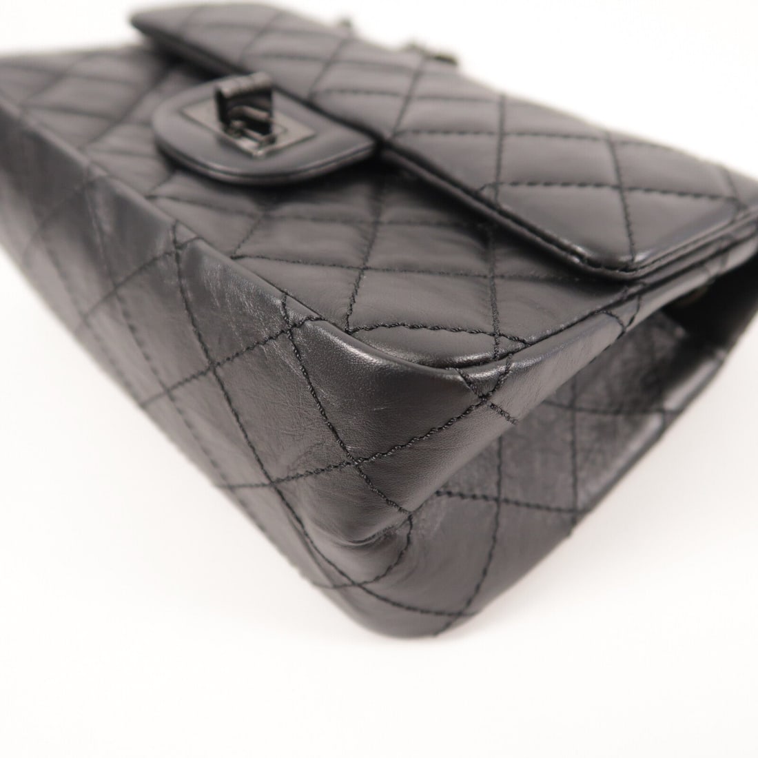 Chanel 2.55 Mini Chain Bag Black - 12