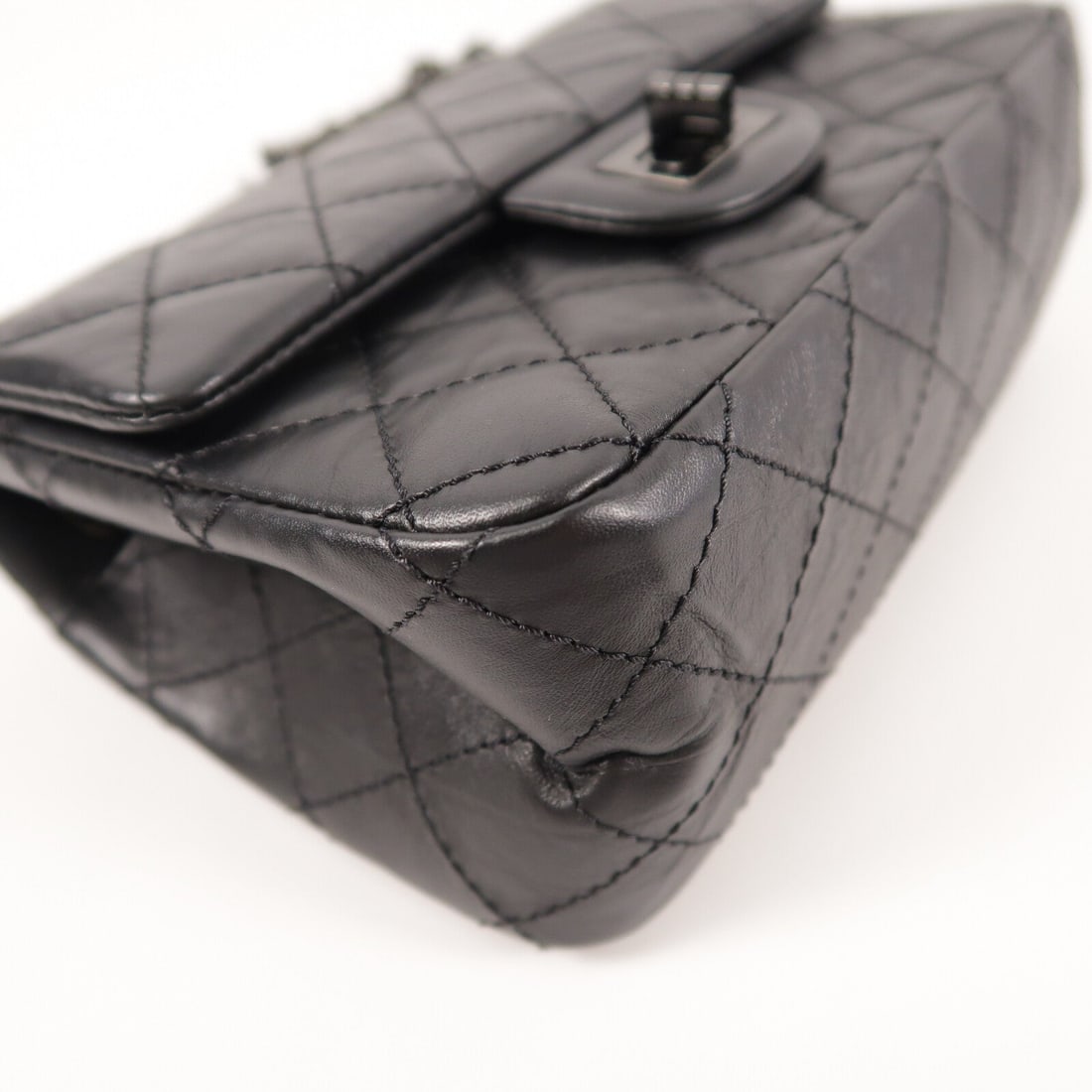 Chanel 2.55 Mini Chain Bag Black - 13