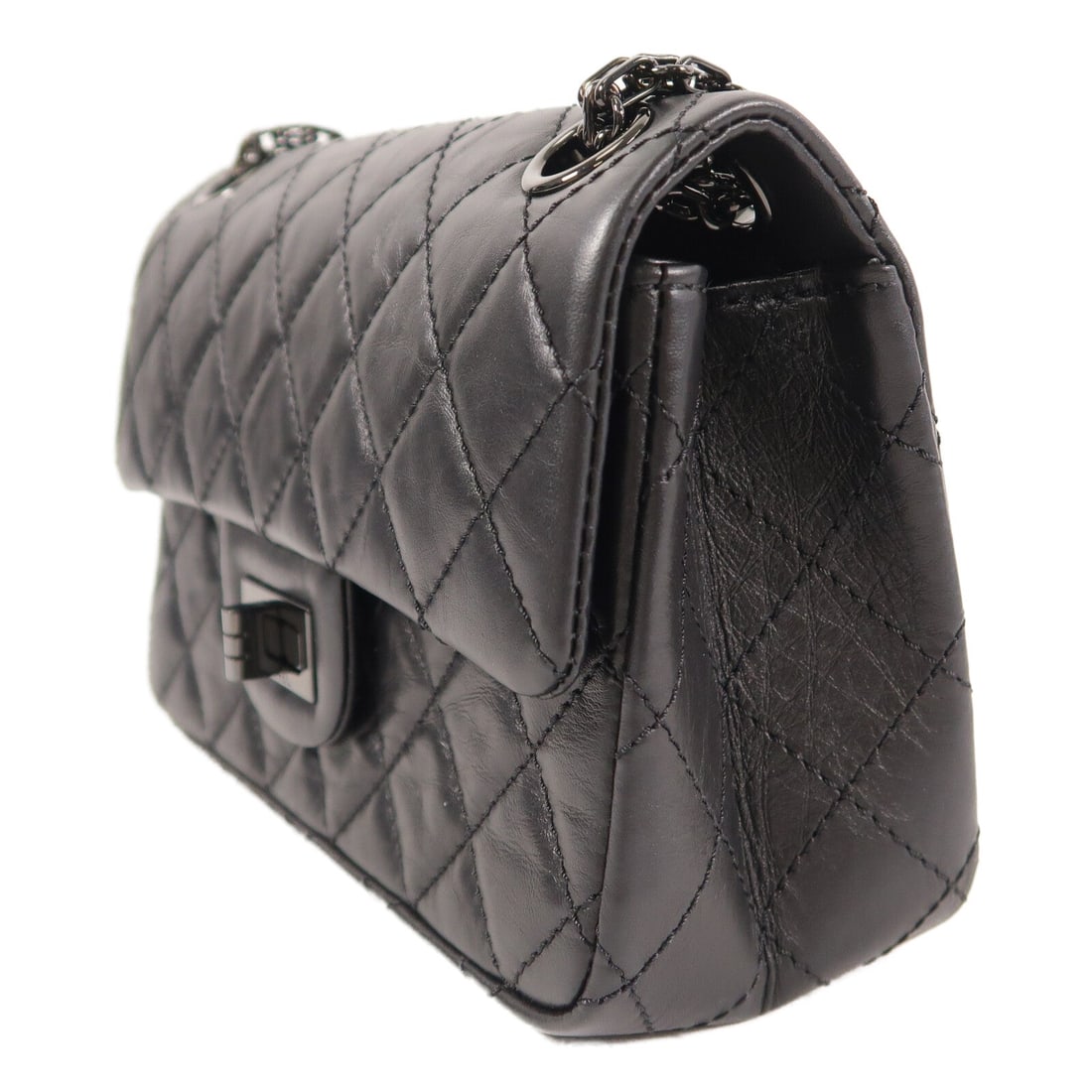 Chanel 2.55 Mini Chain Bag Black - 3