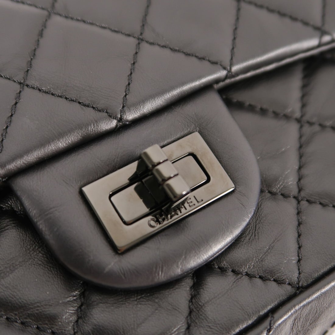 Chanel 2.55 Mini Chain Bag Black - 6