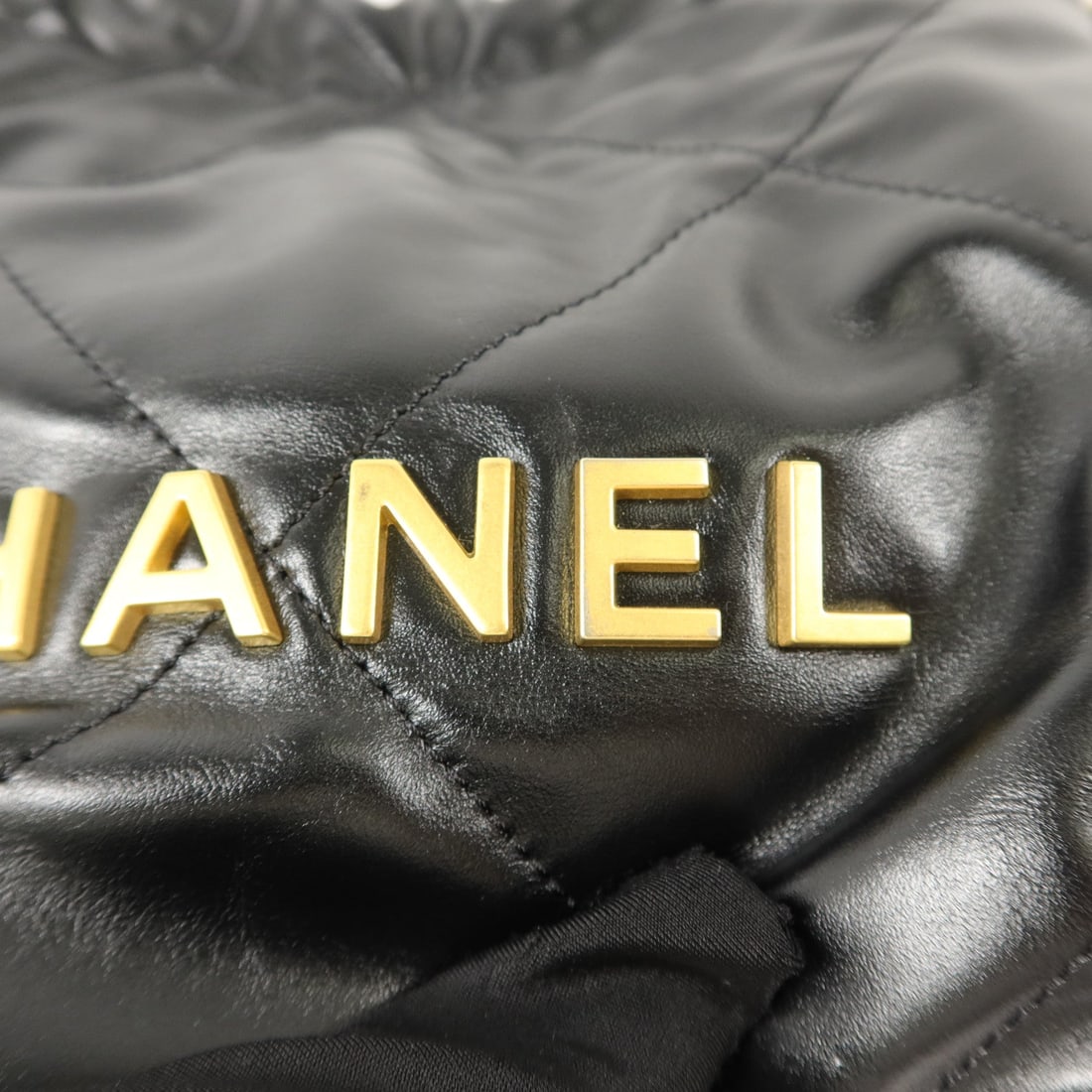 Chanel 22 Mini 2 Way Black - 11