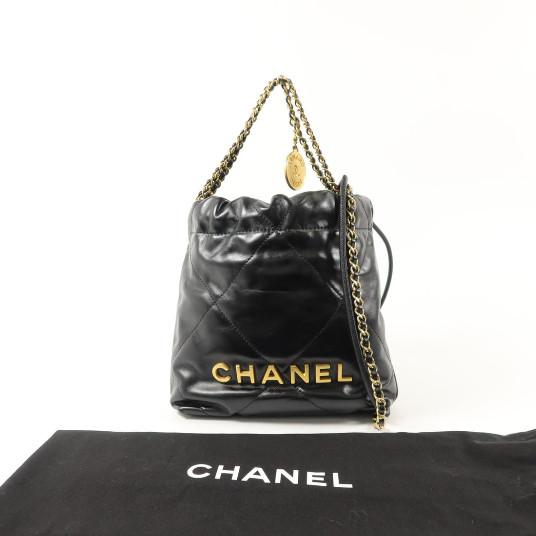 Chanel 22 Mini 2 Way Black - 9