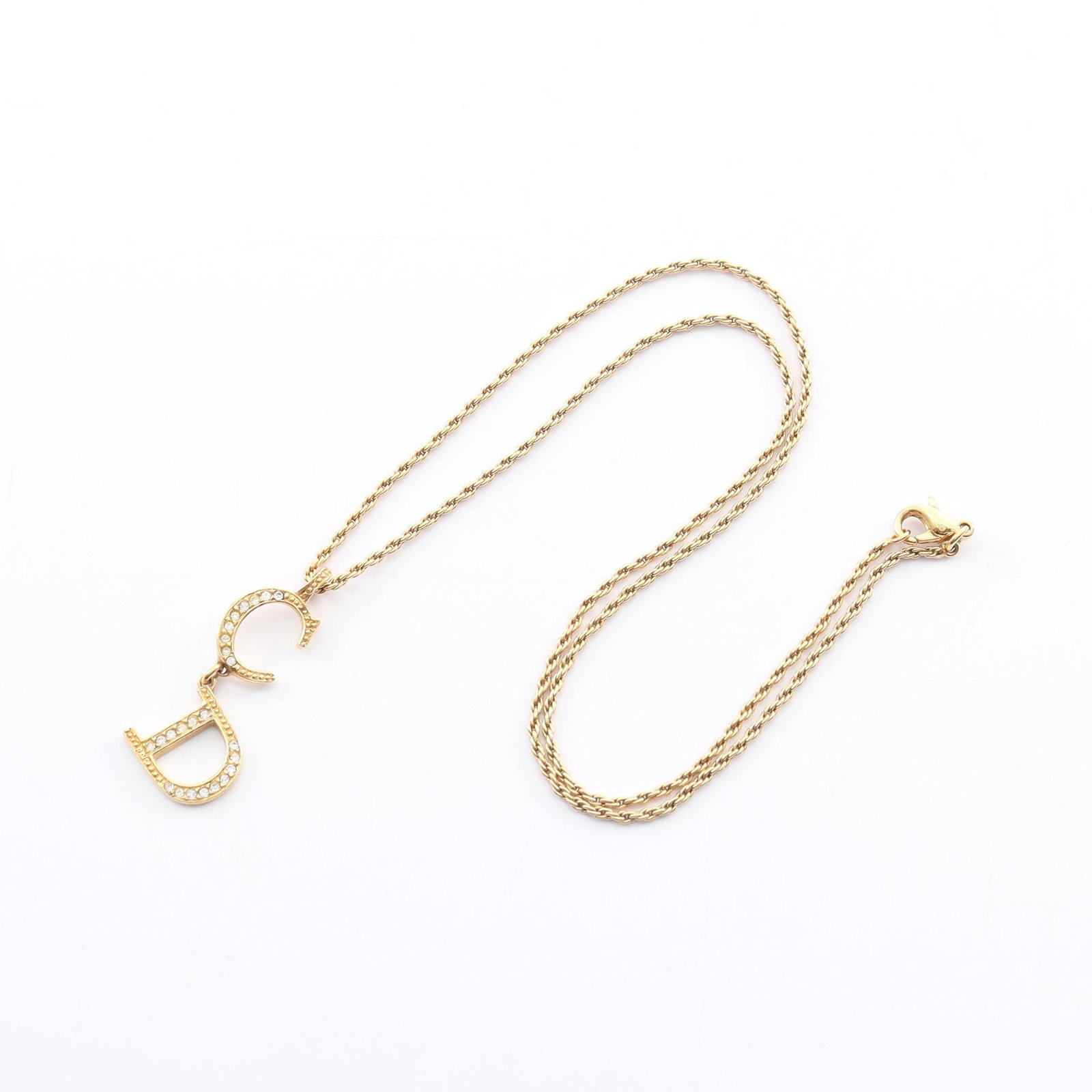 Dior CD GP Gold Necklace - 3