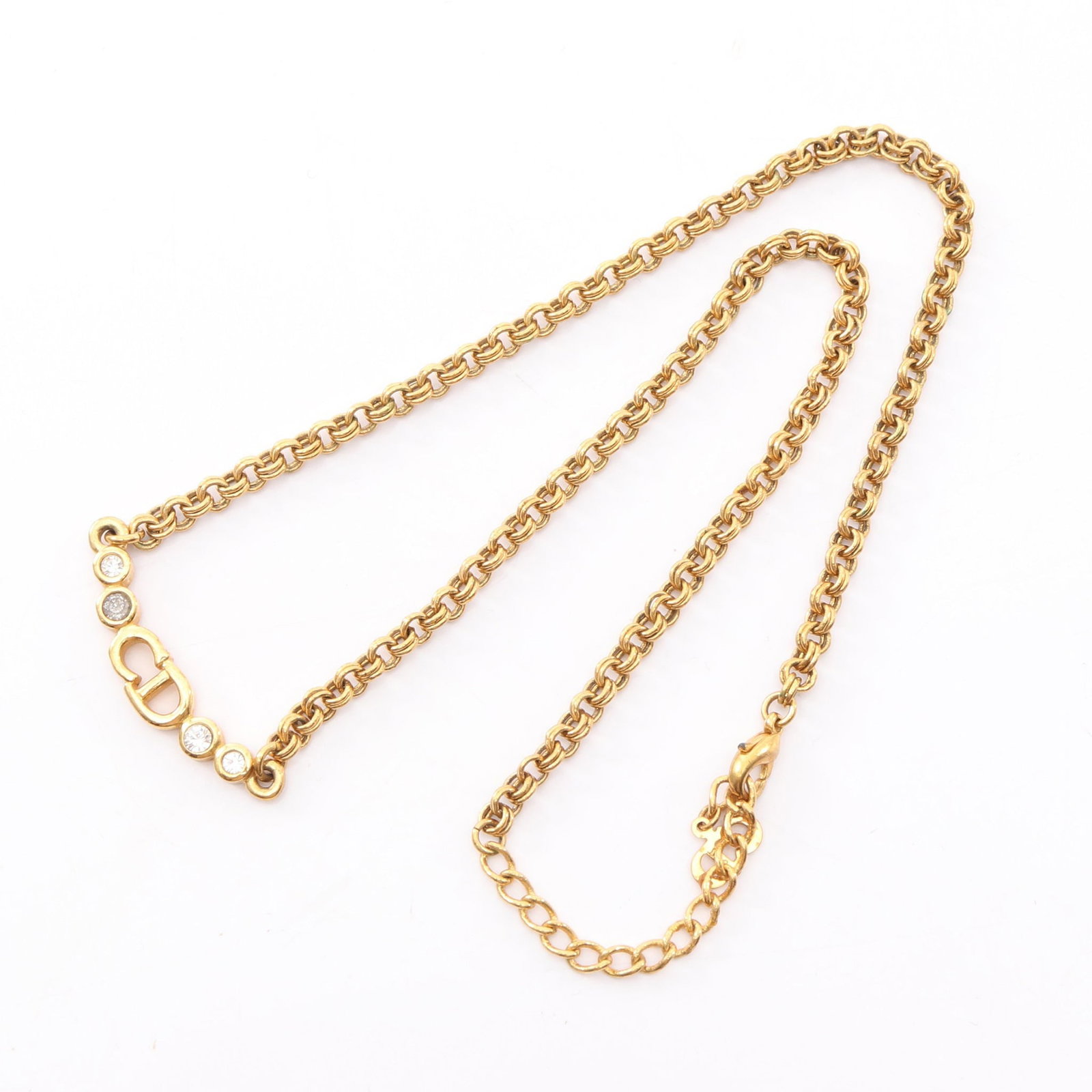 Dior CD GP Gold Necklace - 3