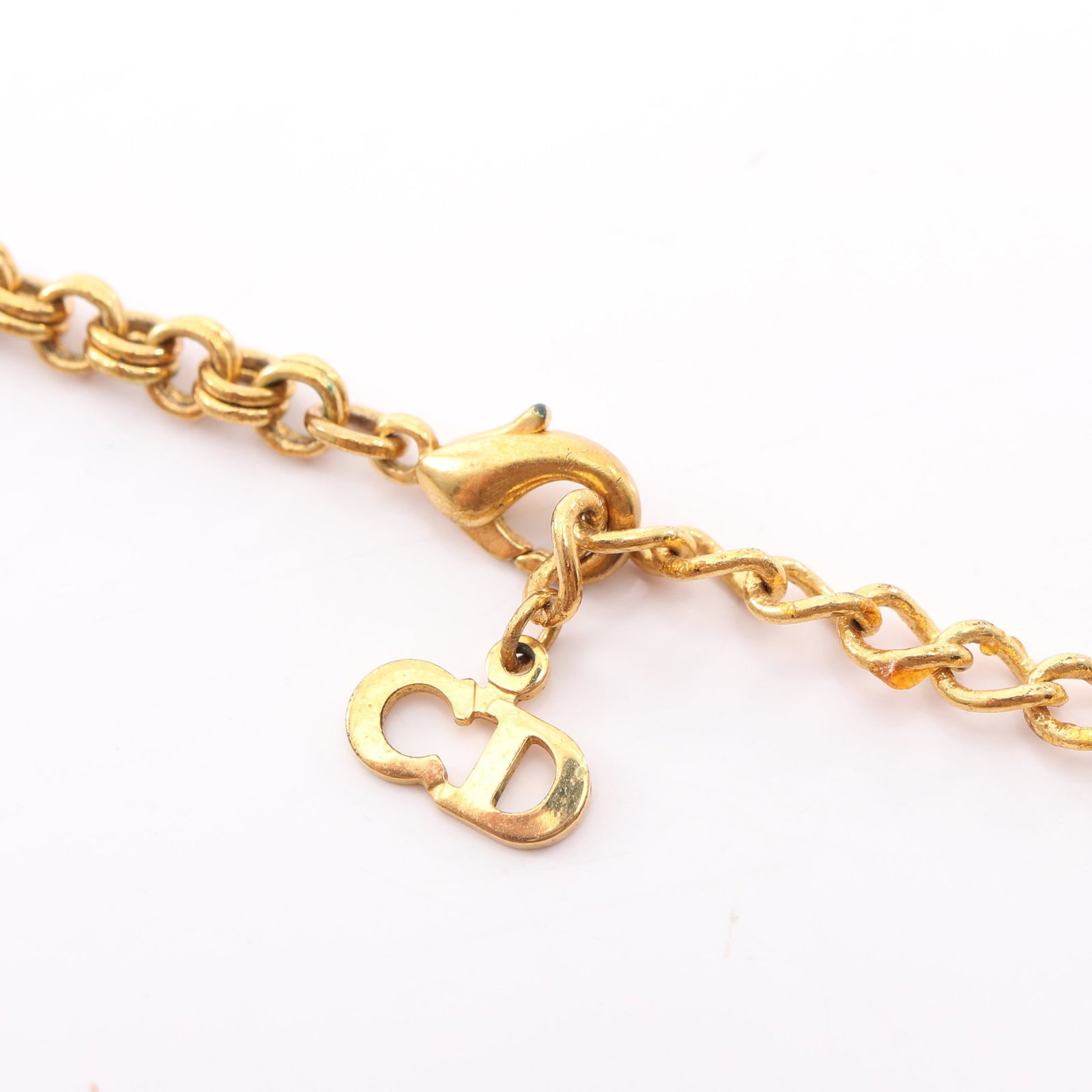 Dior CD GP Gold Necklace - 4