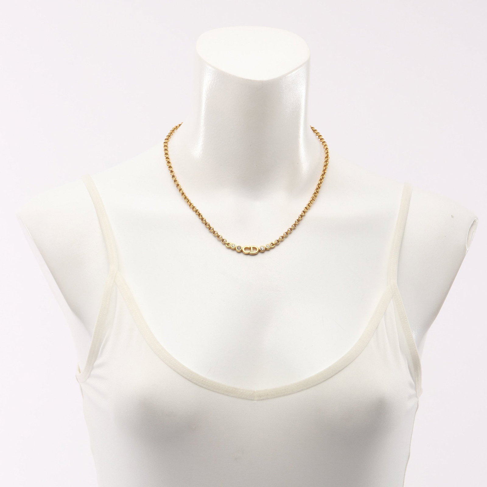 Dior CD GP Gold Necklace - 6