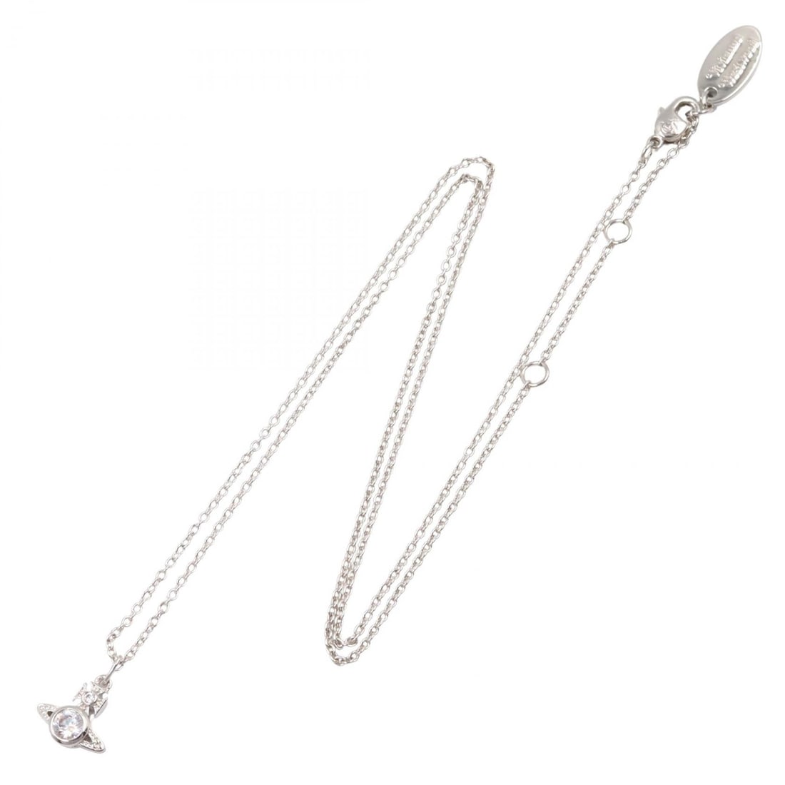 Vivienne Brass Silver Necklace - 2