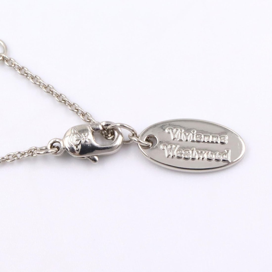 Vivienne Brass Silver Necklace - 4