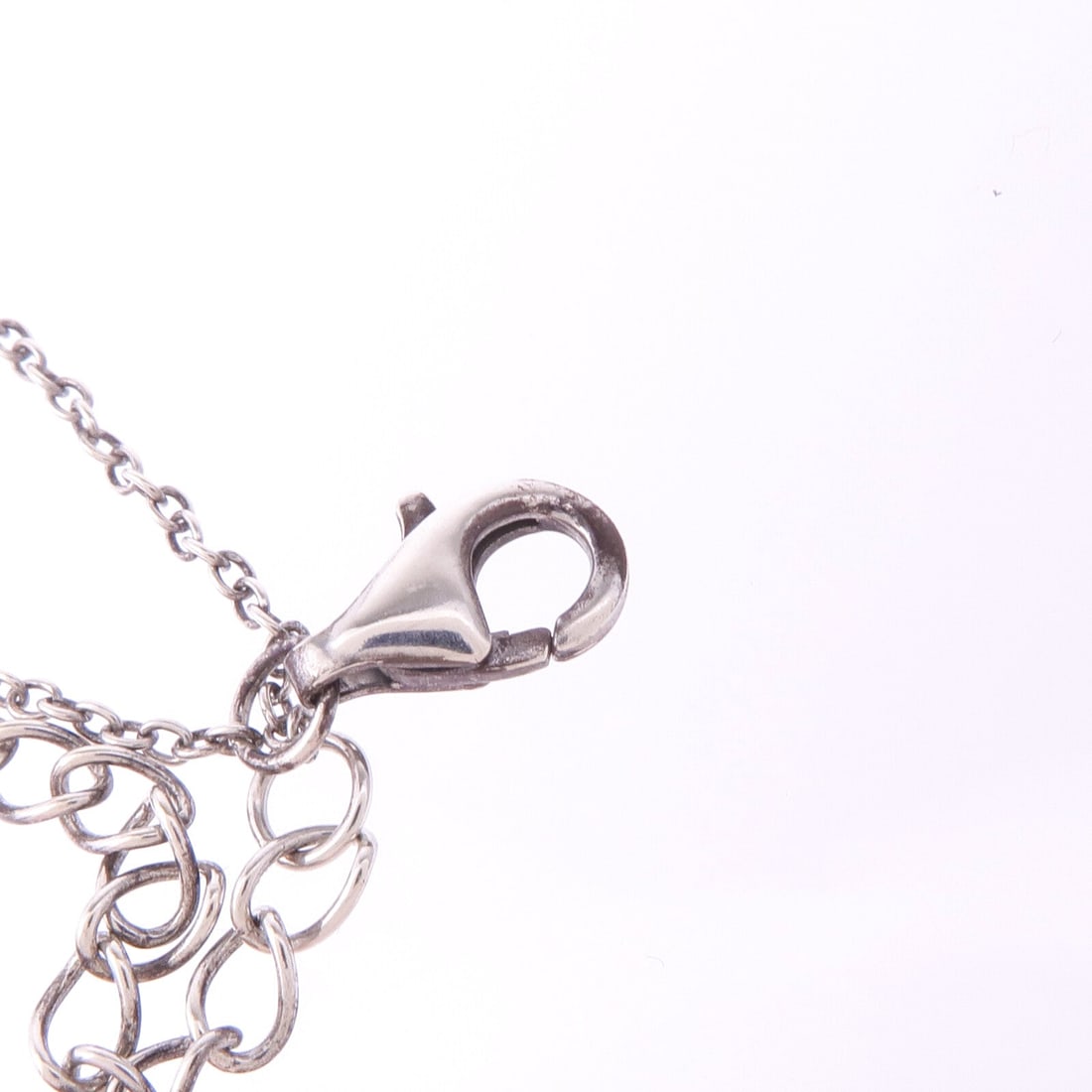 Pearl Diamond Necklace Silver - 7