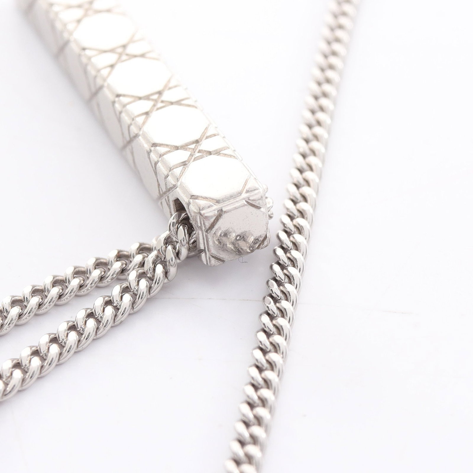 Dior Canage Necklace Silver - 7