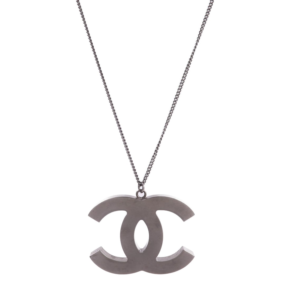 Chanel CC Resin Silver Brown - 2