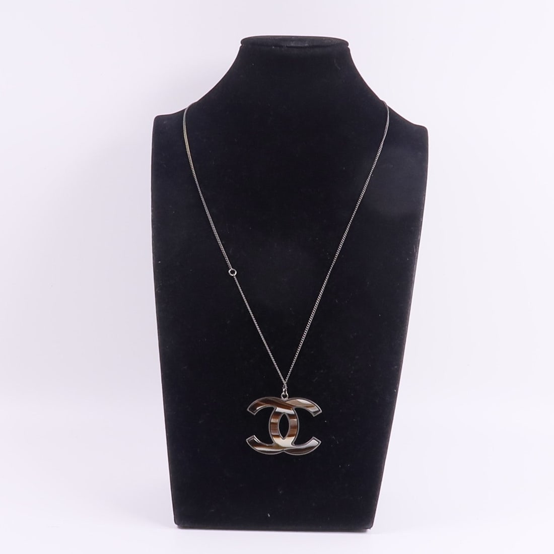 Chanel CC Resin Silver Brown - 9