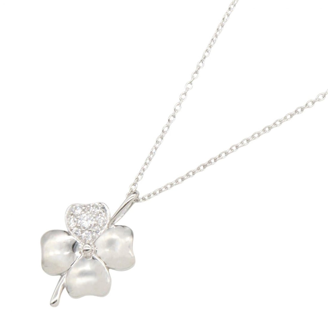 Diamond Necklace Platinum: Diamond necklace in PT900 and PT850 platinum.