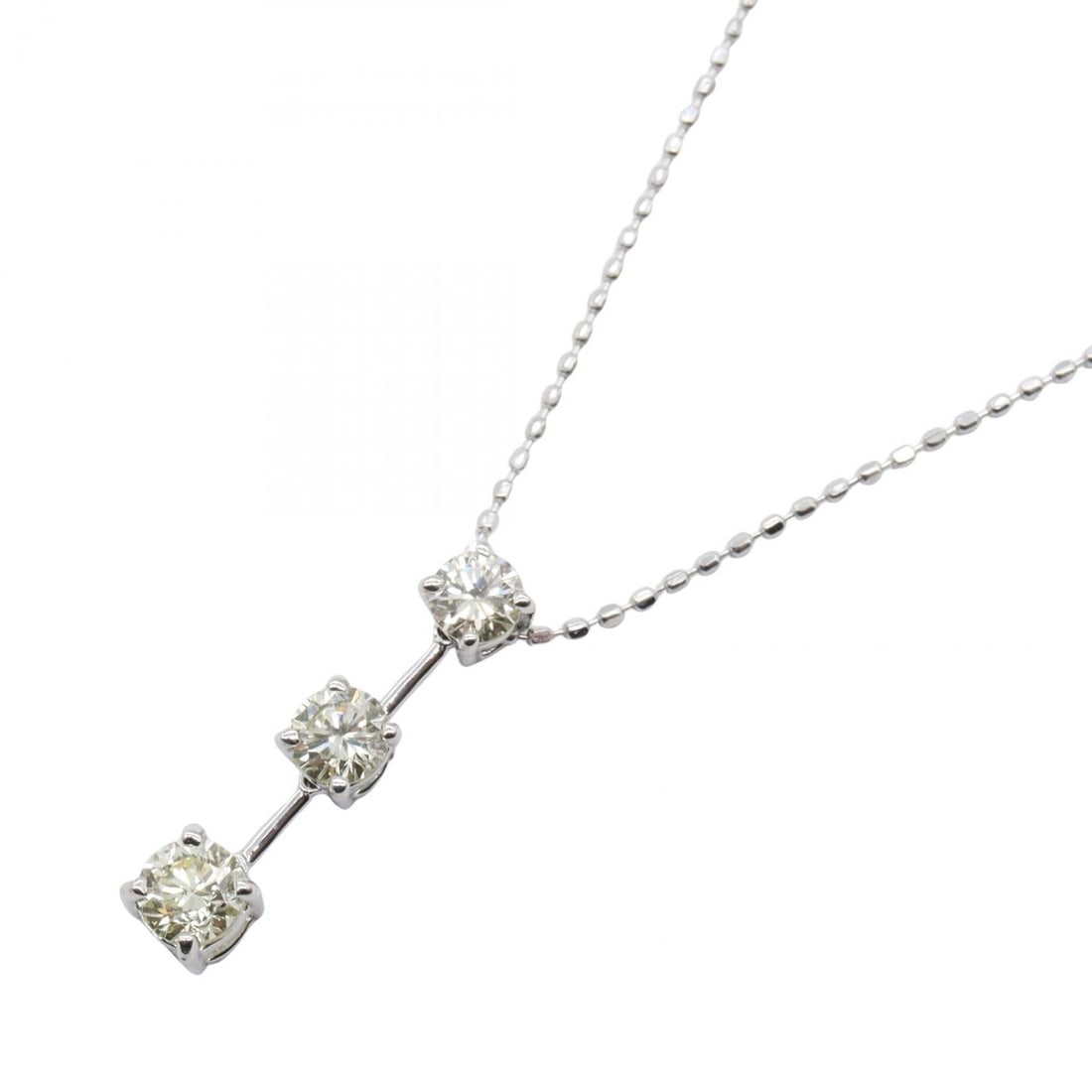 Diamond Necklace White Gold: Diamond necklace in K18 white gold.