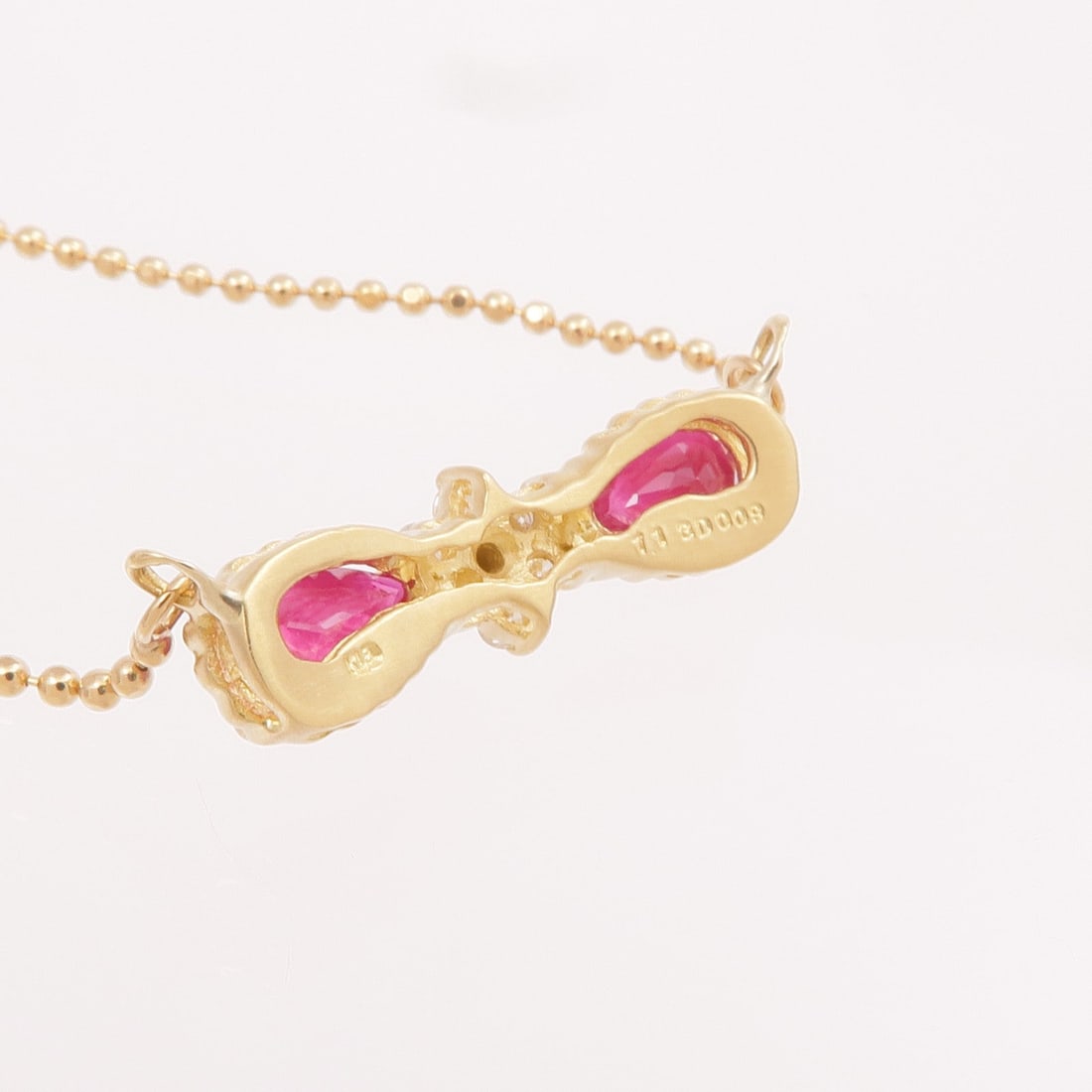 Ruby Diamond Necklace Yellow Gold - 7