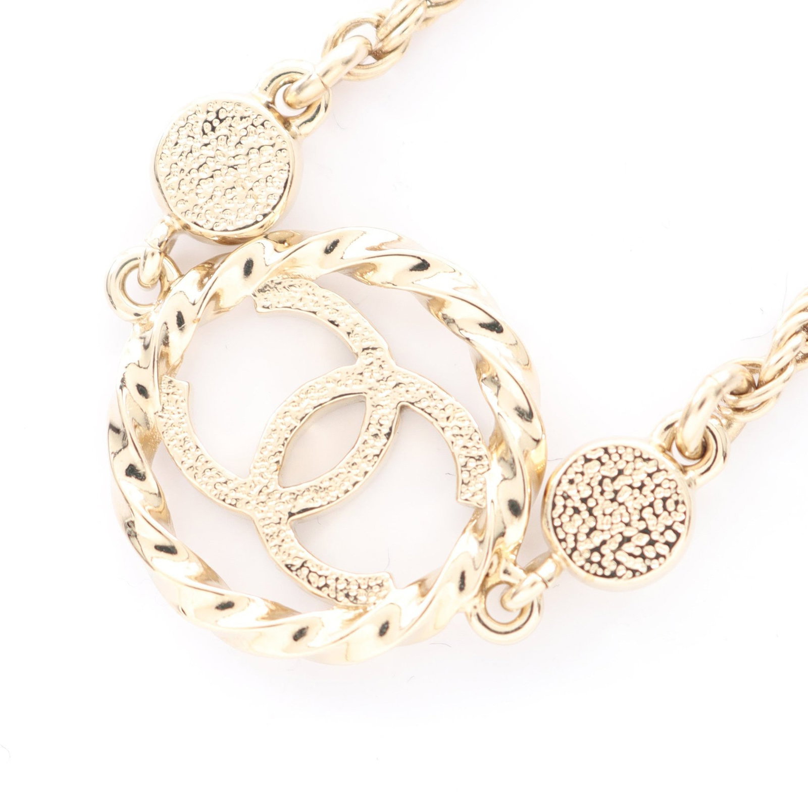 Chanel Coco Mark Rhinestone Gold - 2