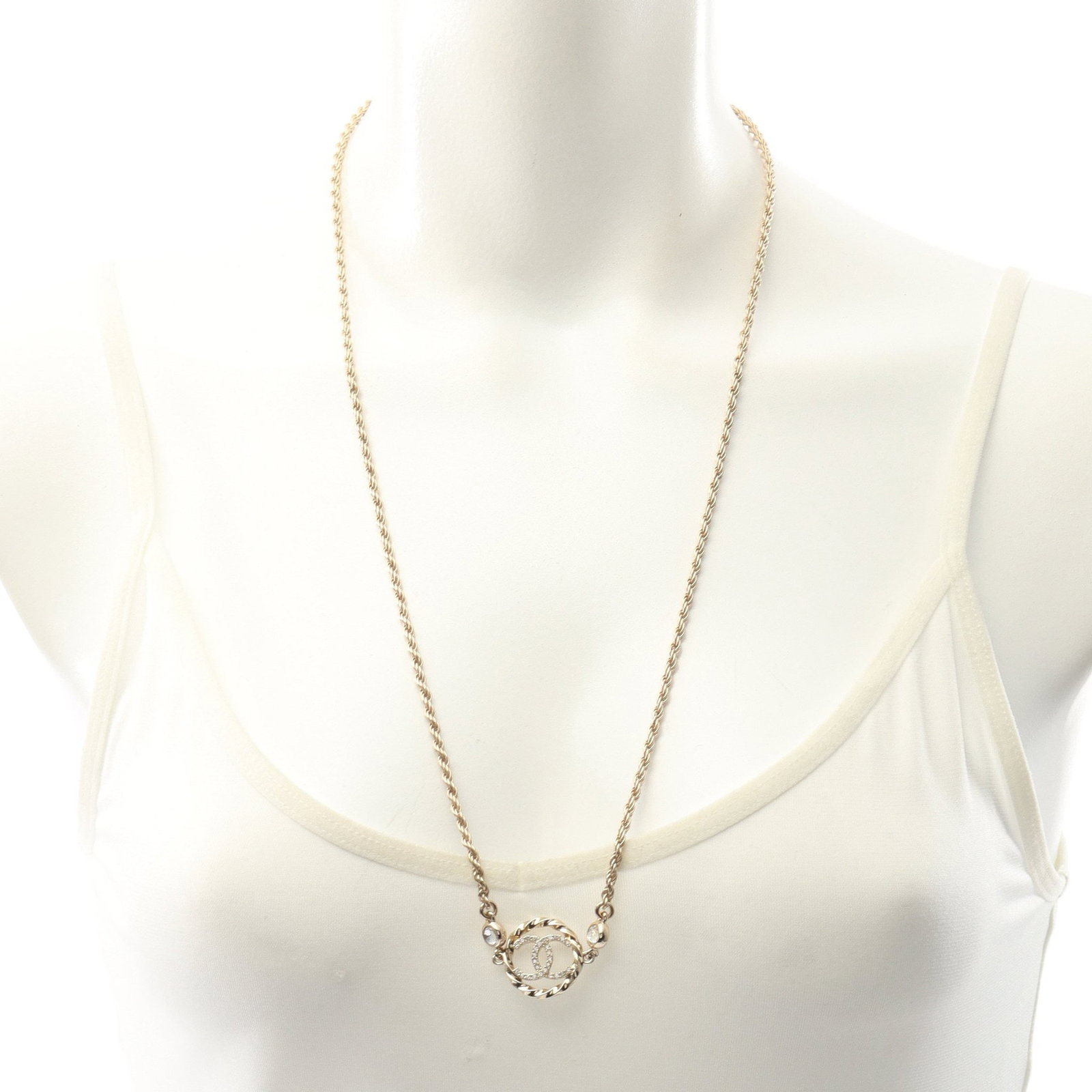 Chanel Coco Mark Rhinestone Gold - 6