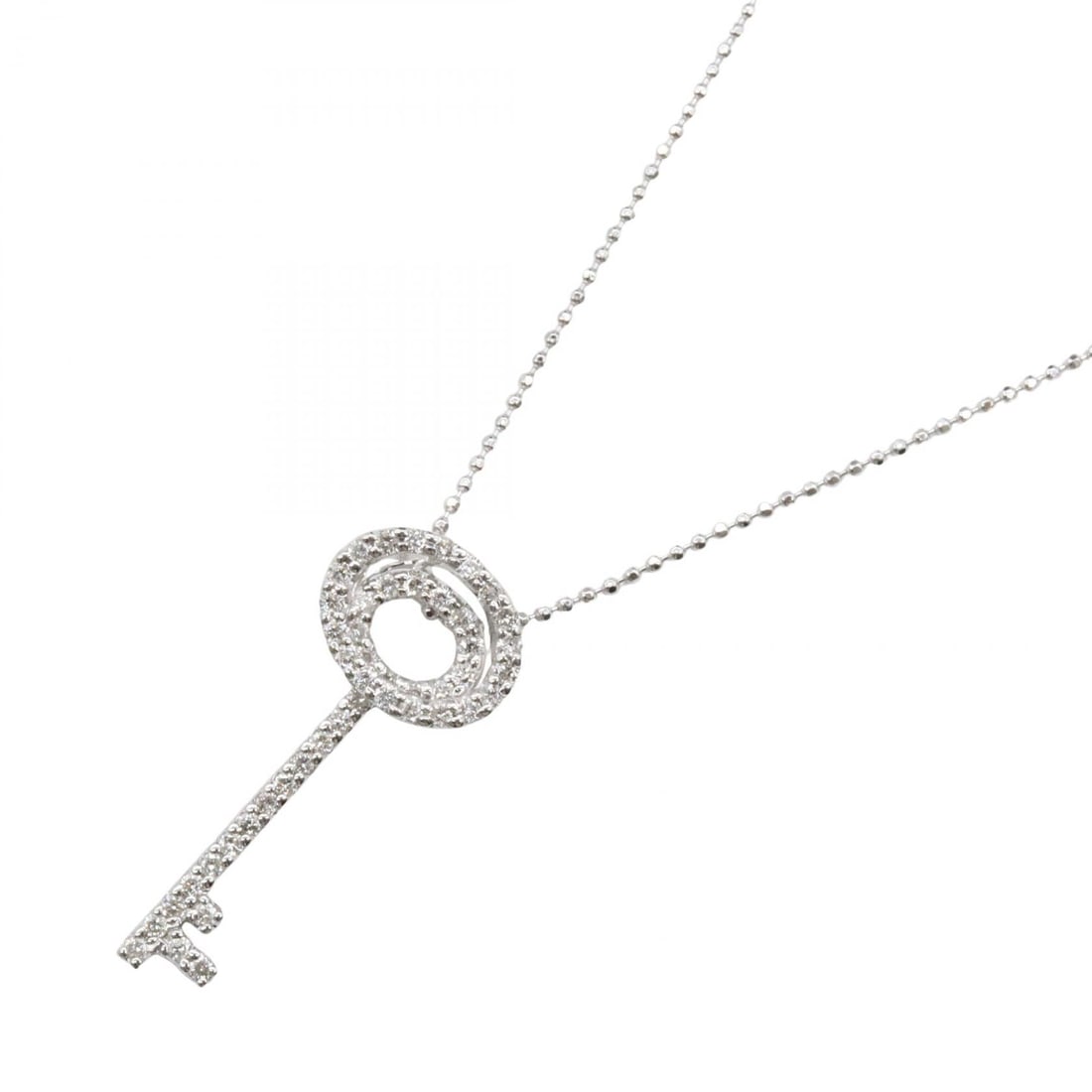 Diamond Necklace White Gold: Diamond necklace in K18 white gold.