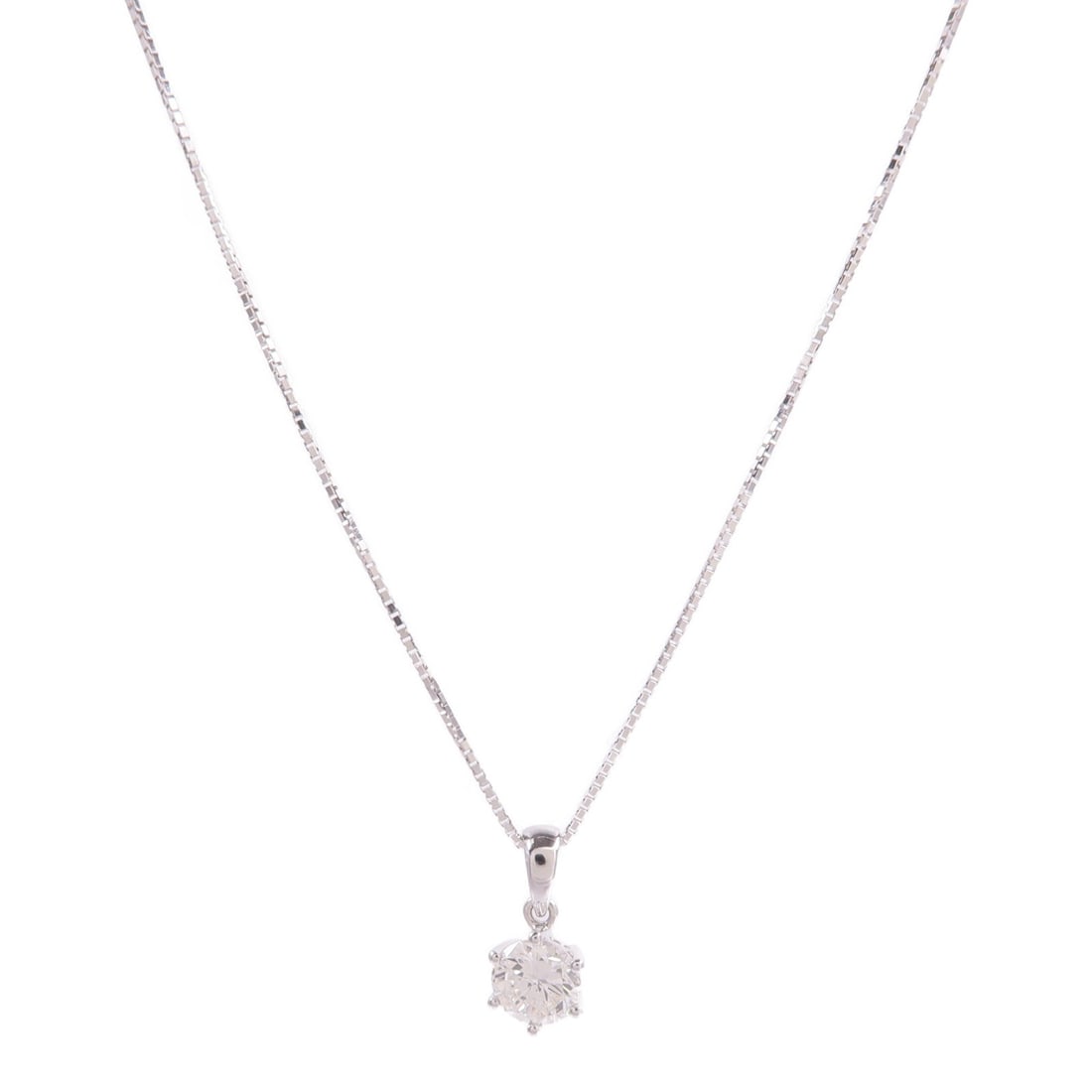 Diamond Necklace 18K White Gold: Diamond necklace in 18K white gold.